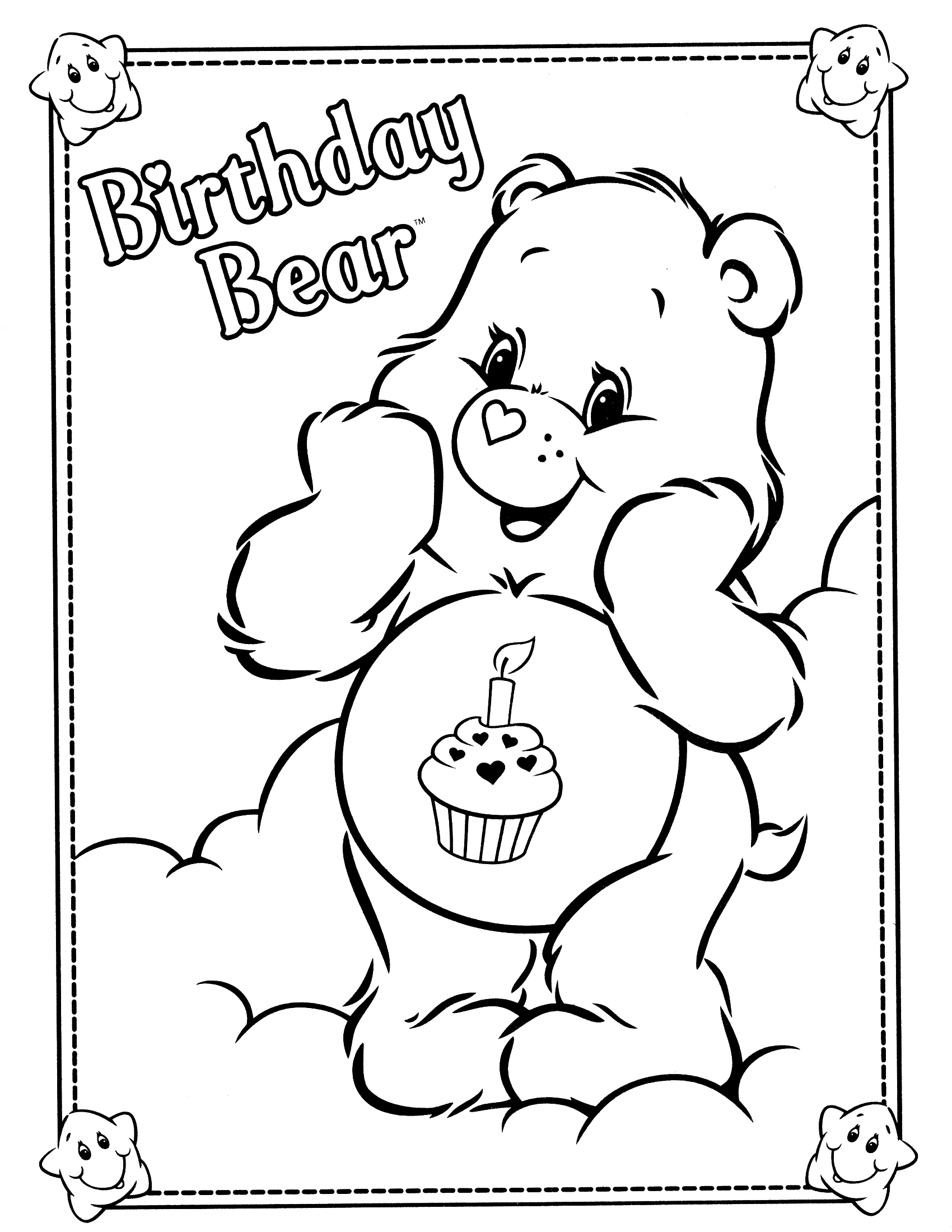 Care Bear Coloring Pages To Download And Print For Free