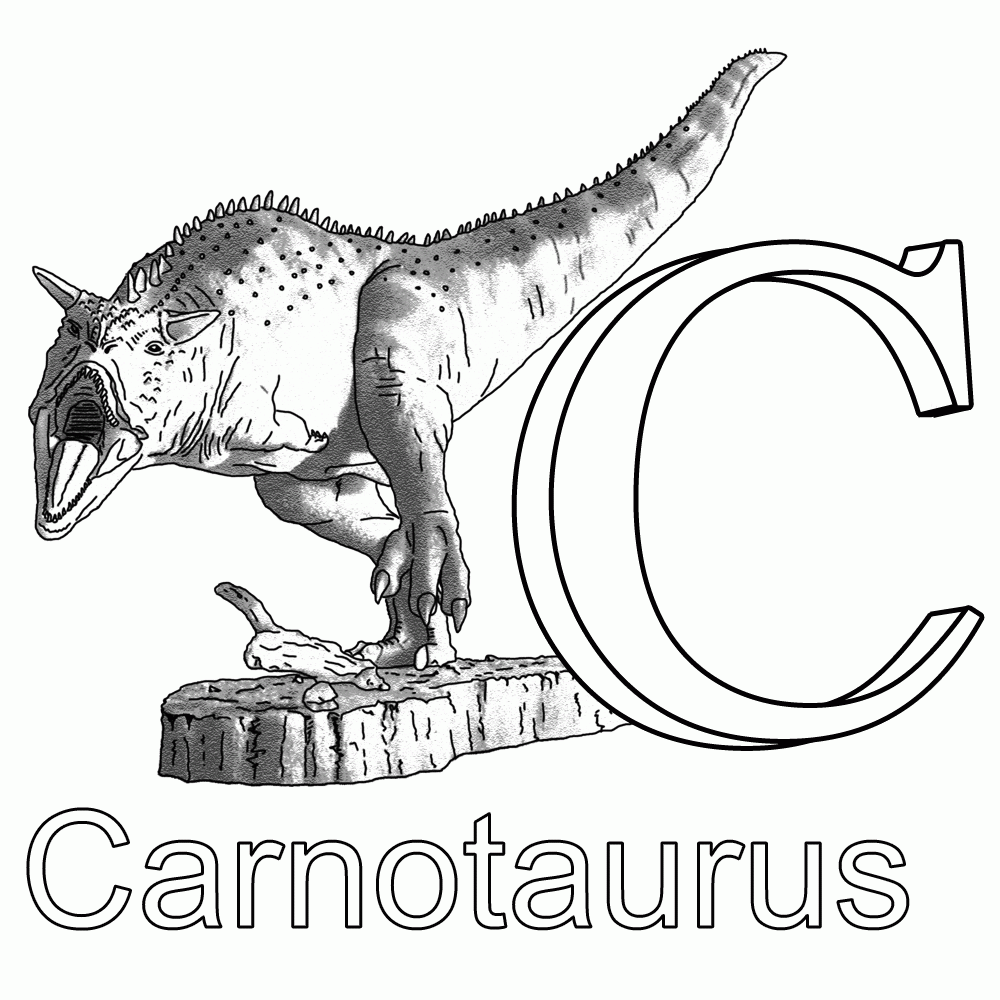 Carnotaurus Coloring Pages Coloring Home