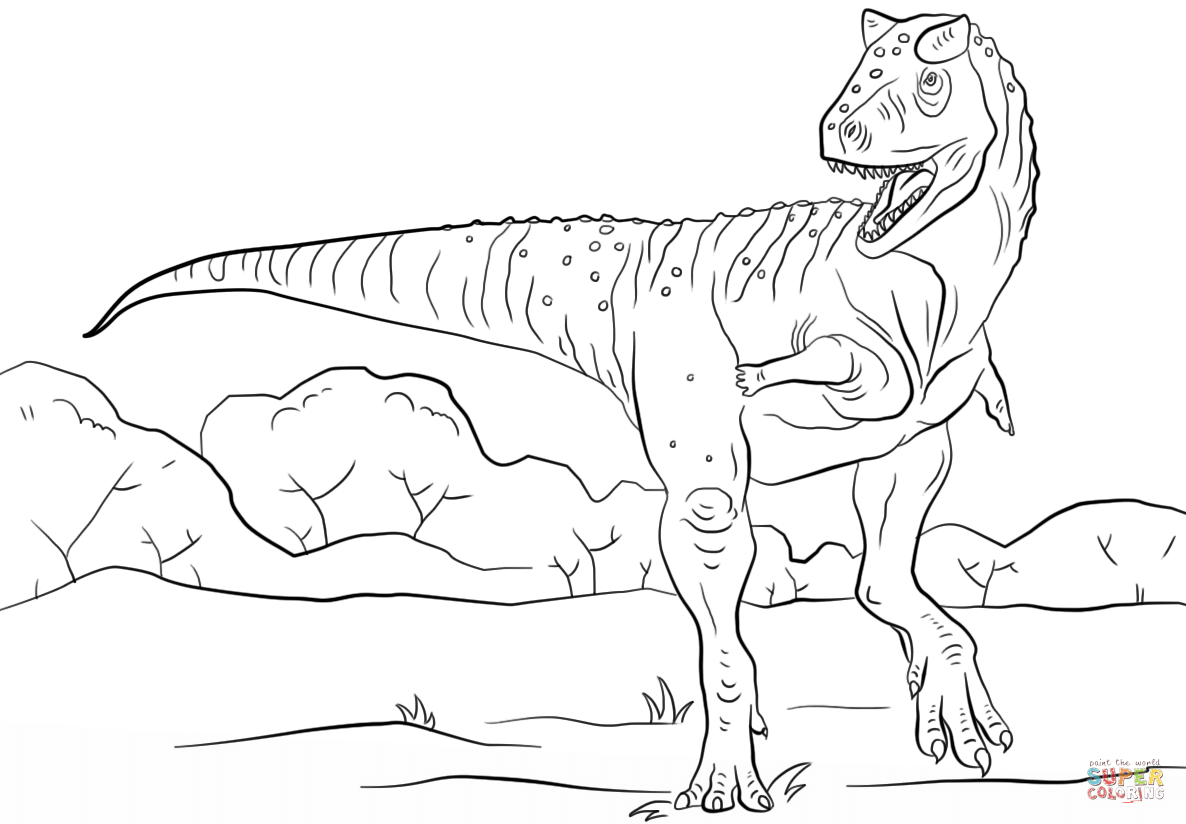 Carnotaurus Coloring Pages Coloring Home