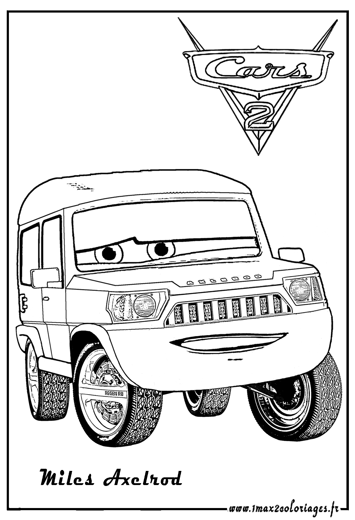 Cars 2 Coloring Page To Download For Free Cars 2 Coloring Pages For Kids