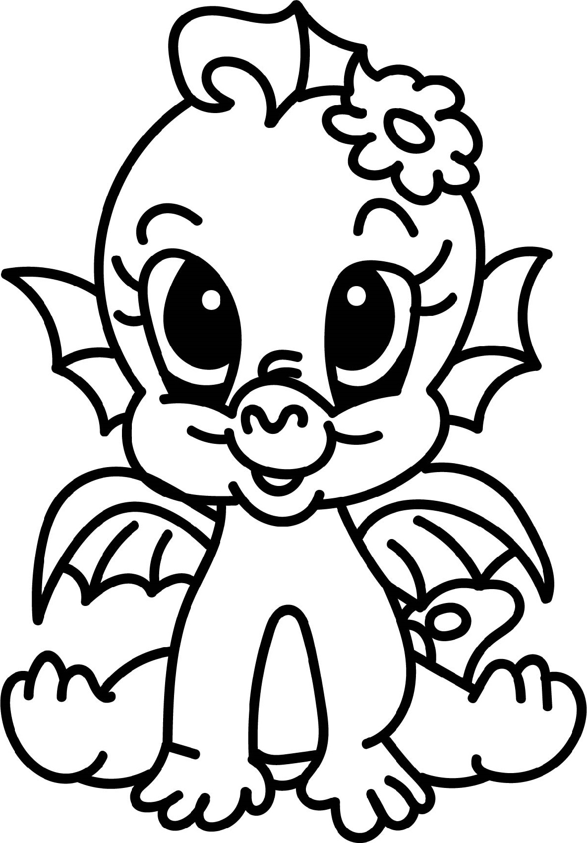 Cartoon Baby Dragon Coloring Pages Archives 101 Coloring