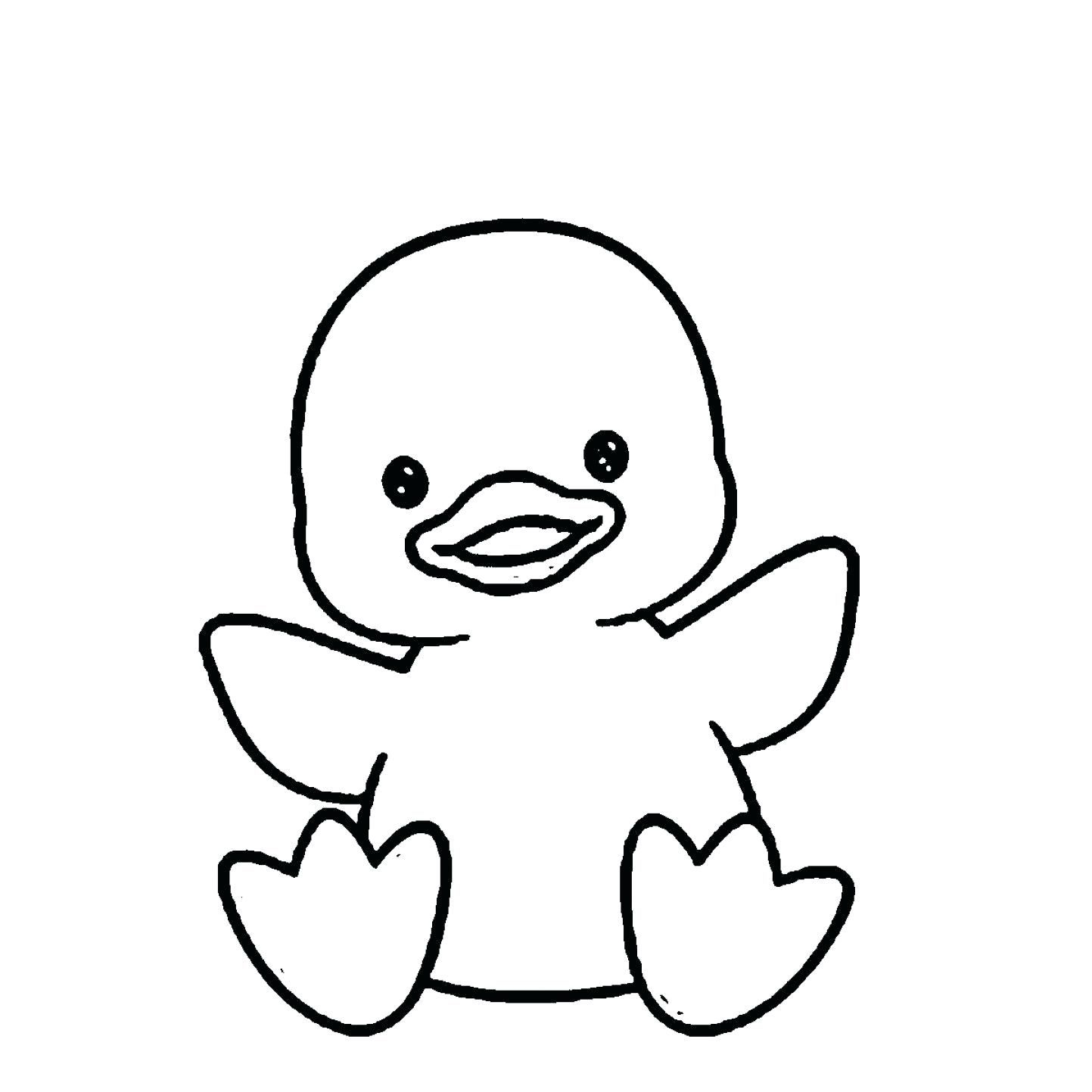 Cartoon Duck Coloring Pages Inerletboo