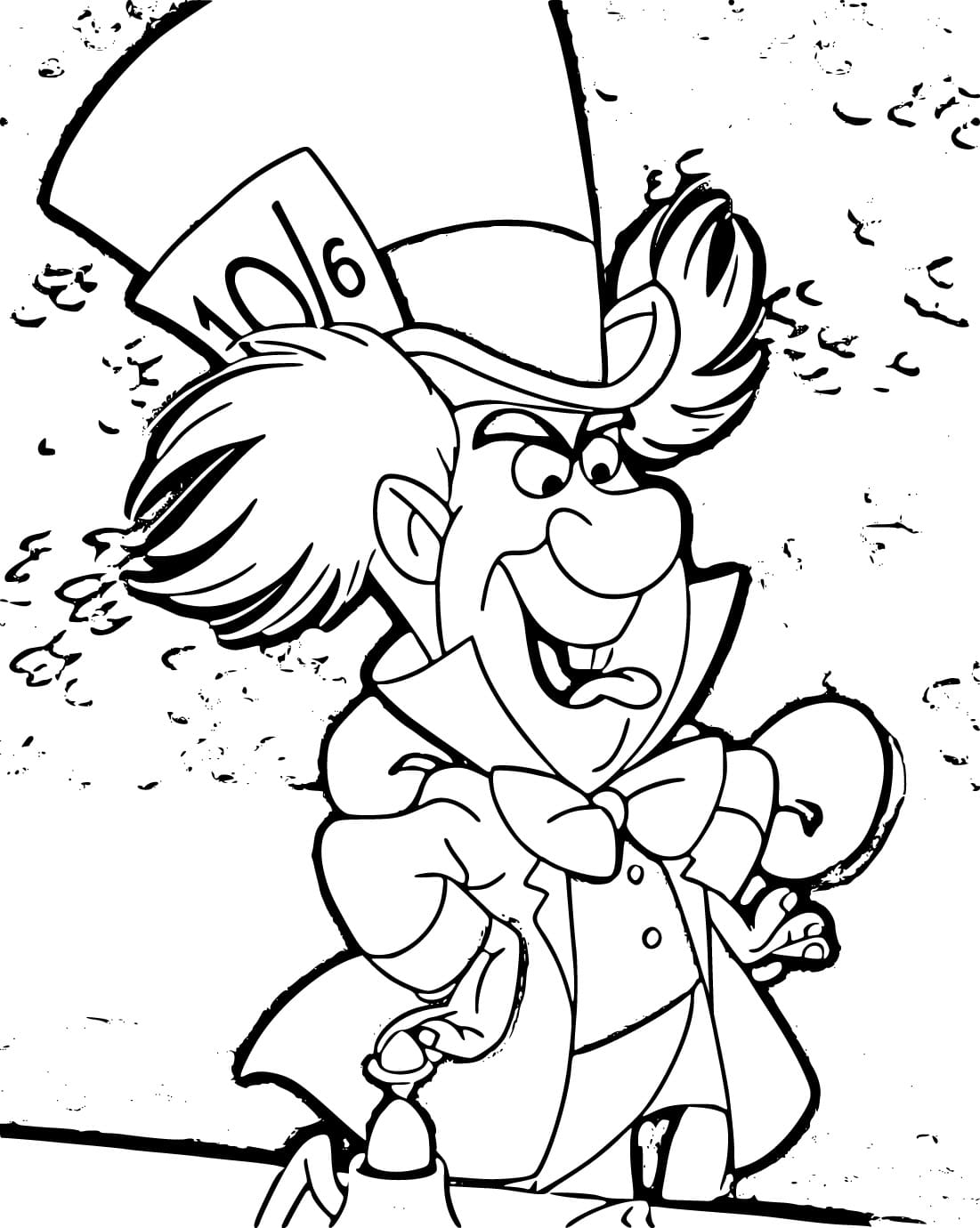 Cartoon Mad Hatter Coloring Page Download Print Or Color Online For Free