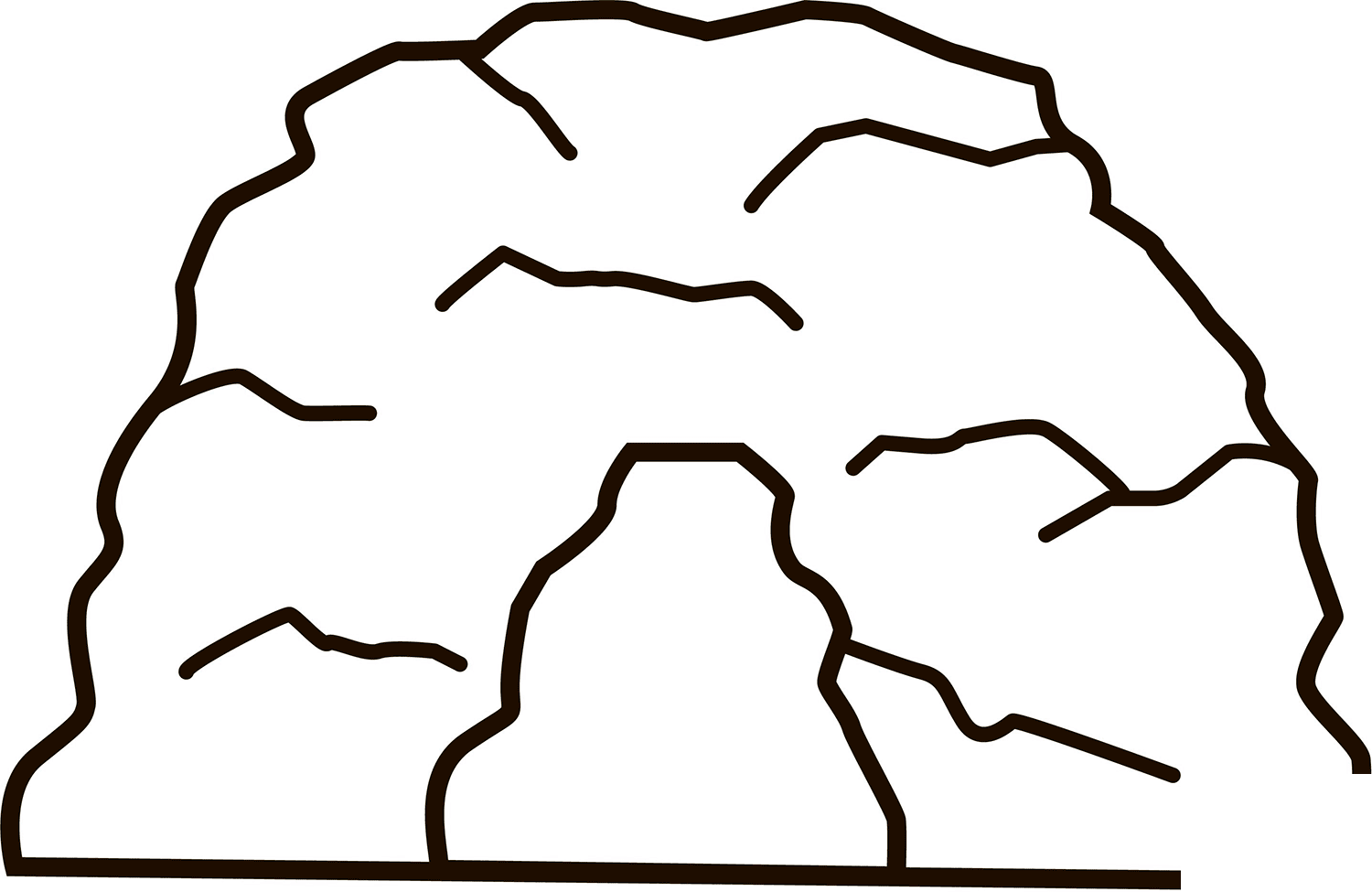 Cave Coloring Page ColouringPages