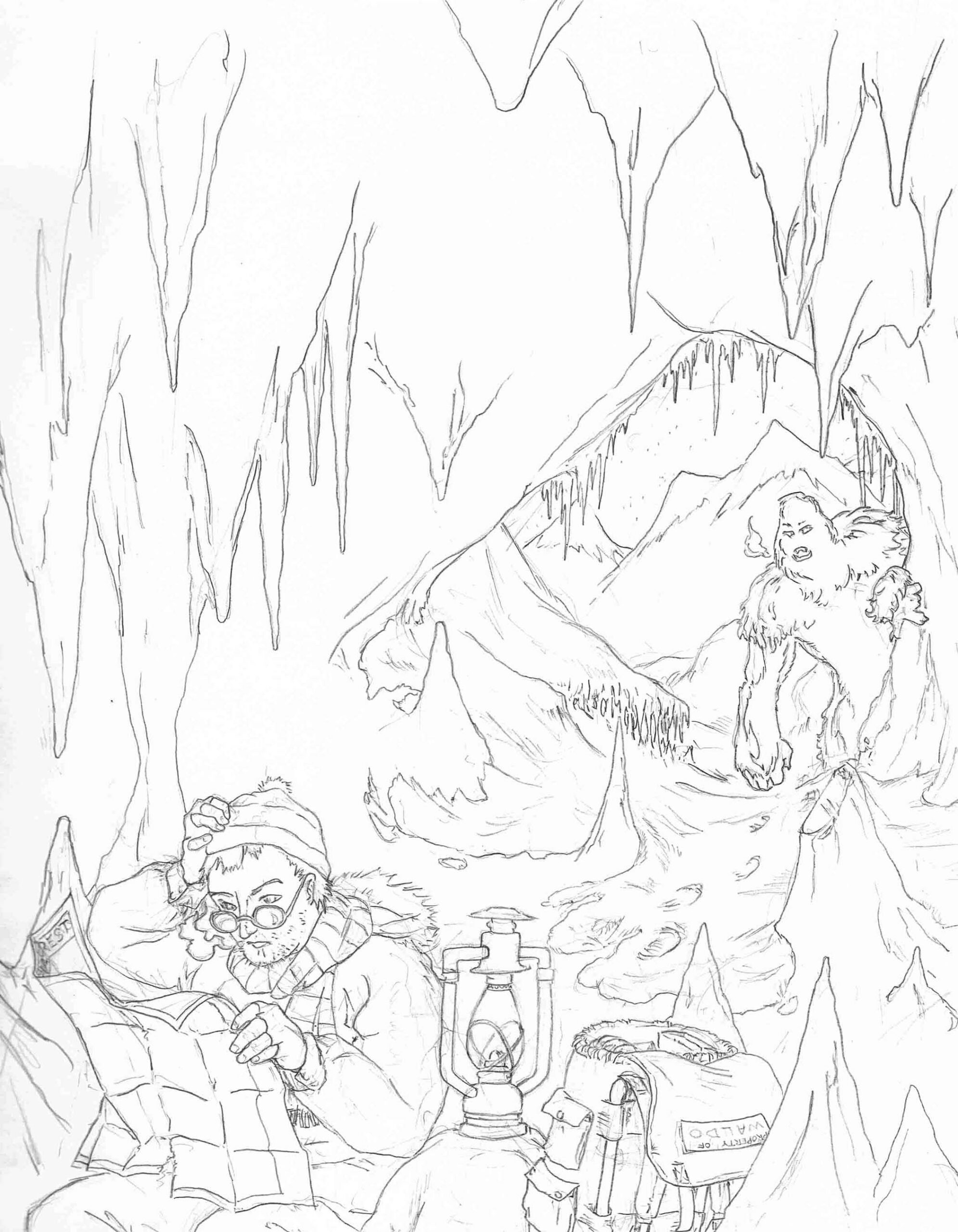 Cave Coloring Pages Kids Painter Colouring Plateau Sheet Para Lesson Painting Getcolorings