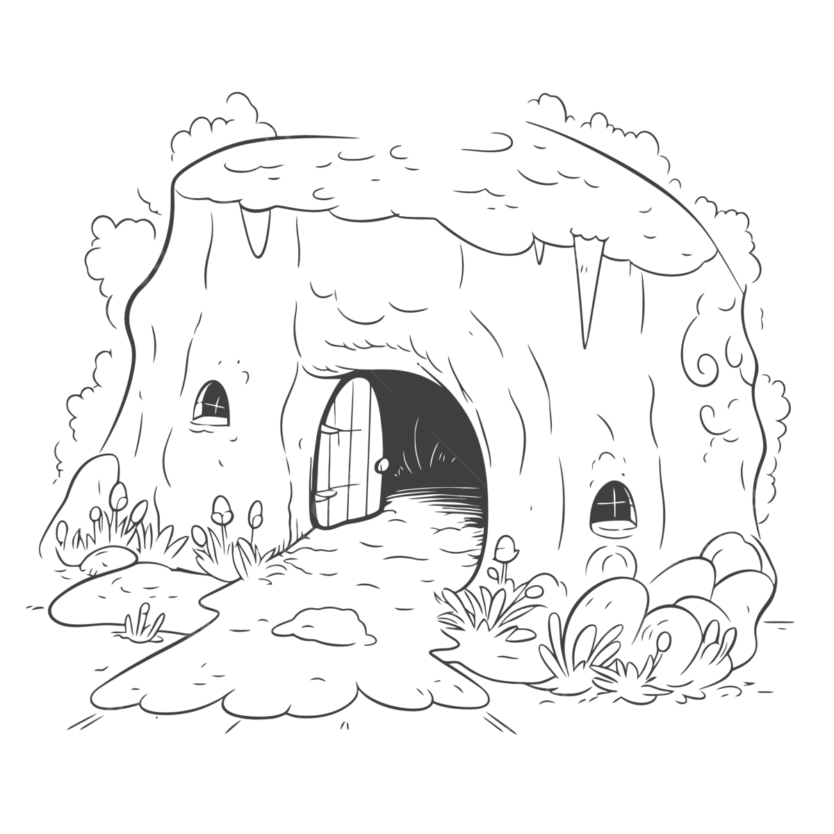 Cave Painting Coloring Pages