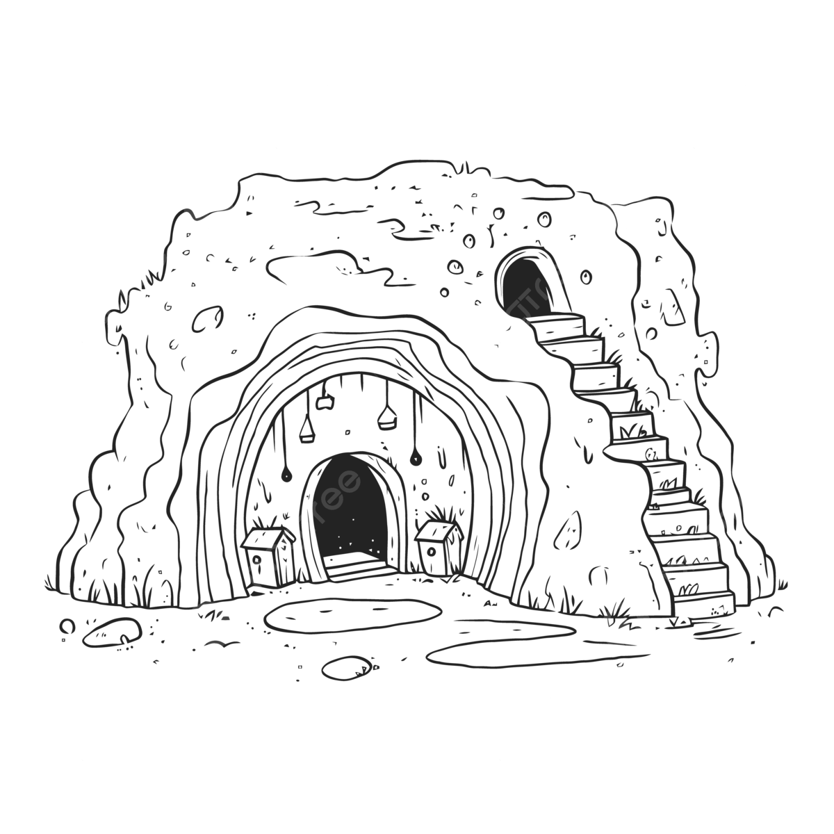 Caves Outline PNG Vector PSD And Clipart With Transparent Background For Free Download Pngtree