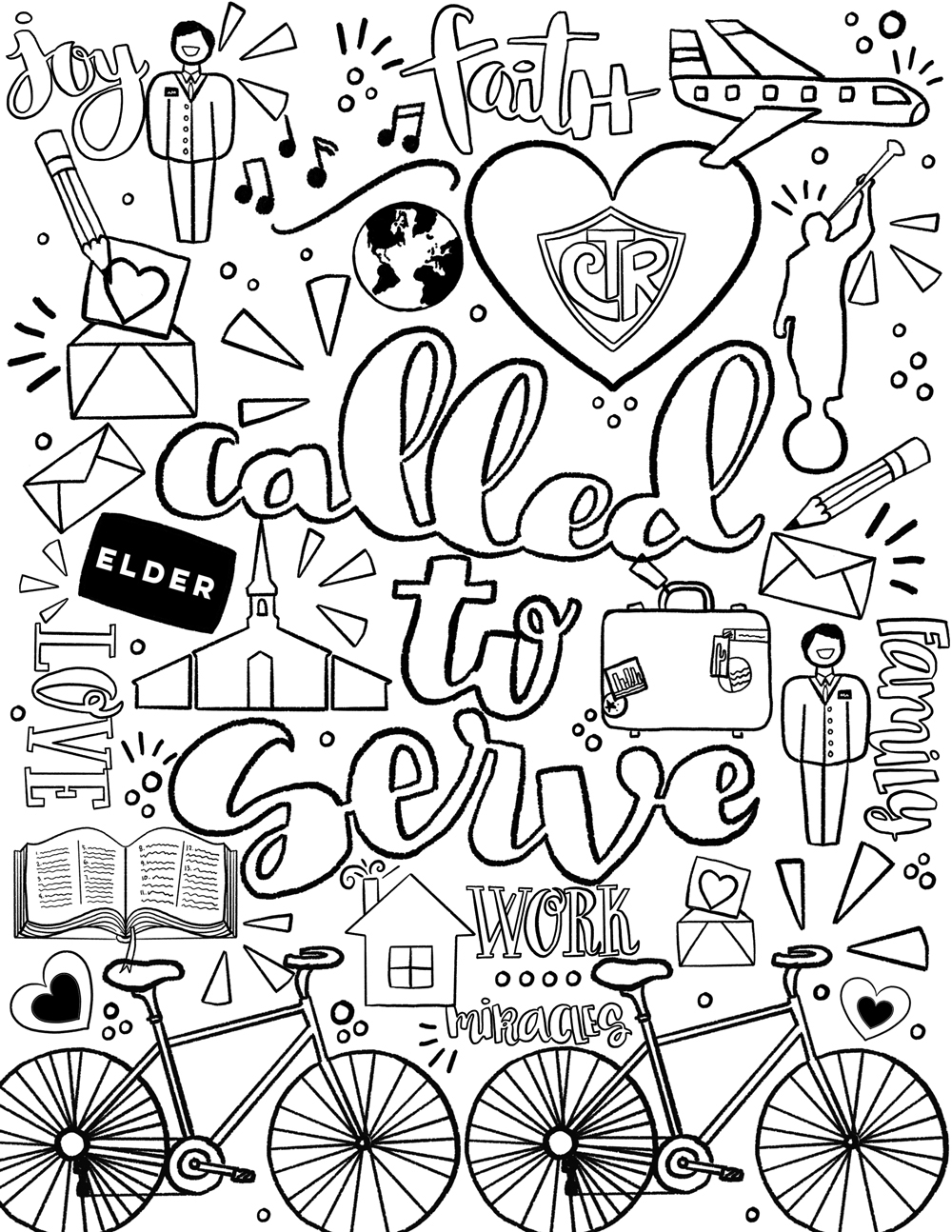 Missionary Coloring Pages