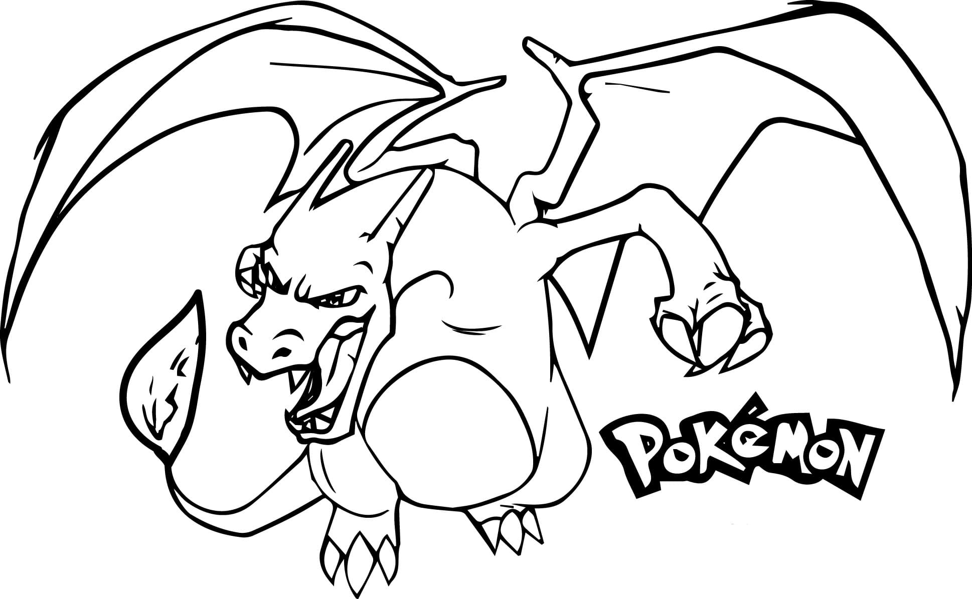 Charizard Coloring Page