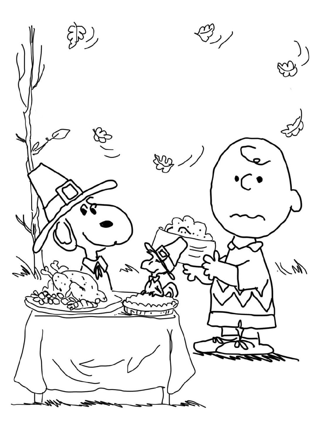 Charlie Brown Thanksgiving Coloring Pages Free 18 And 19 But You Can Still Catch The Other Two