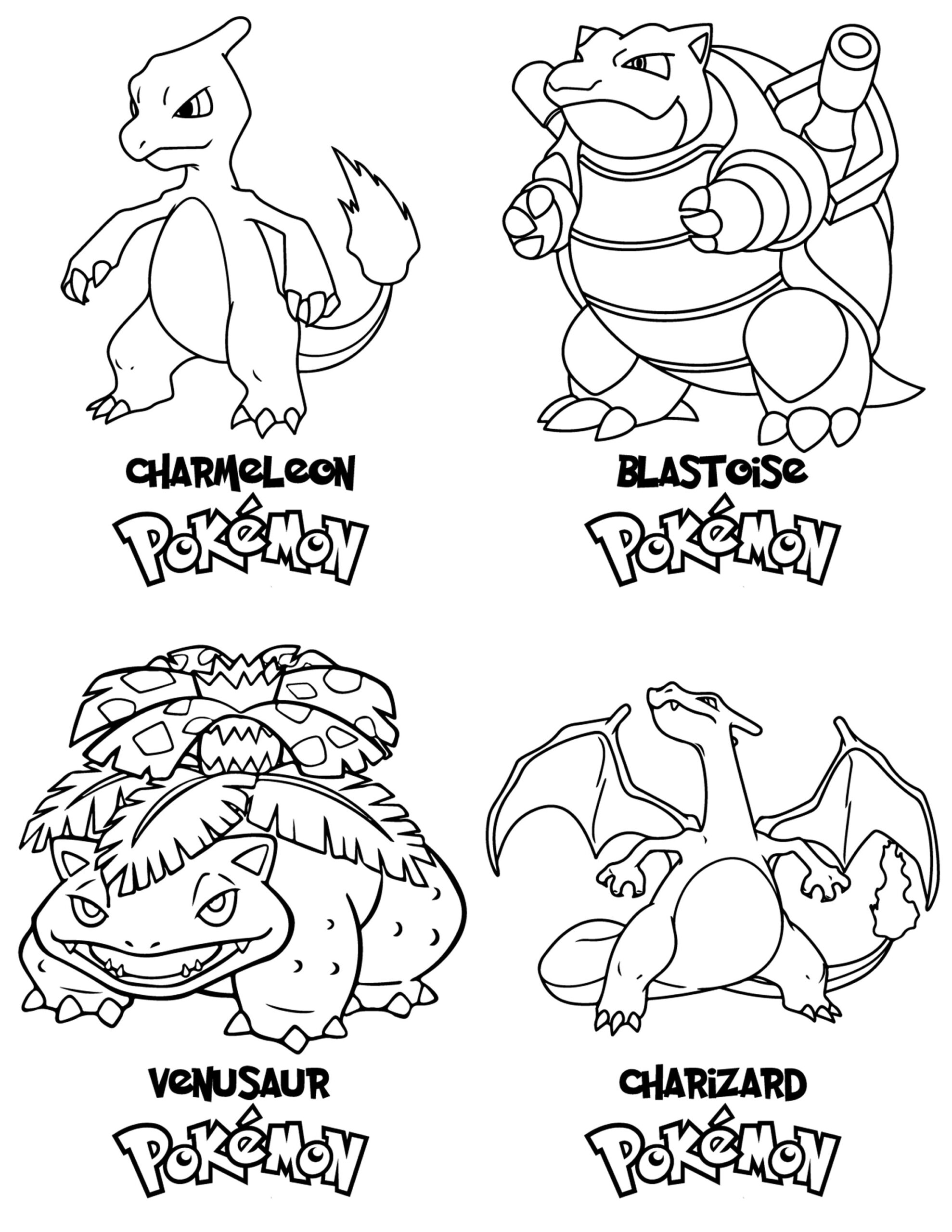 Charmeleon Pokemon Coloring Pages