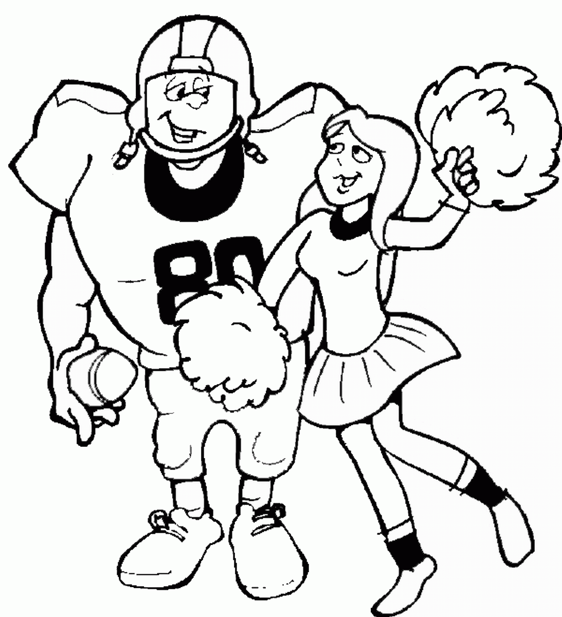Cheerleading Coloring Pages