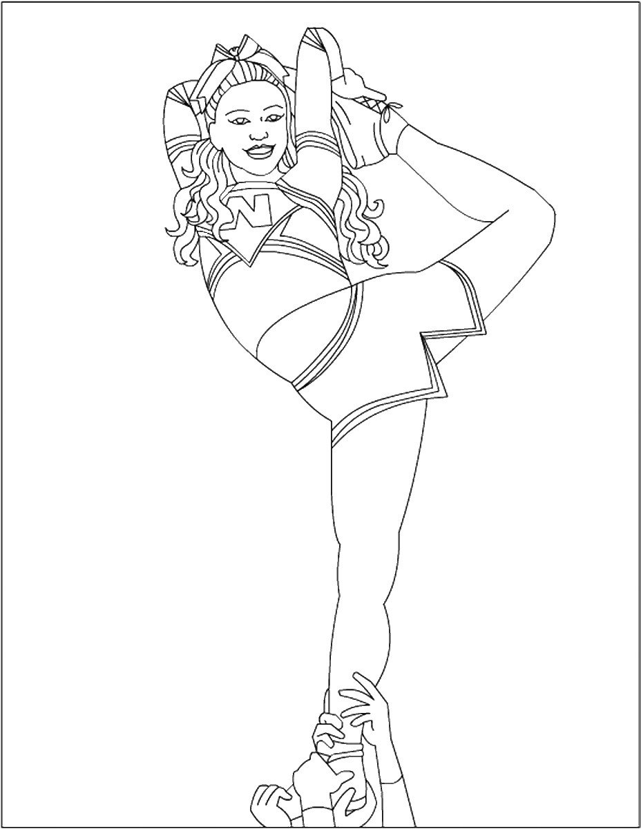 Printable Cheerleader Coloring Pages