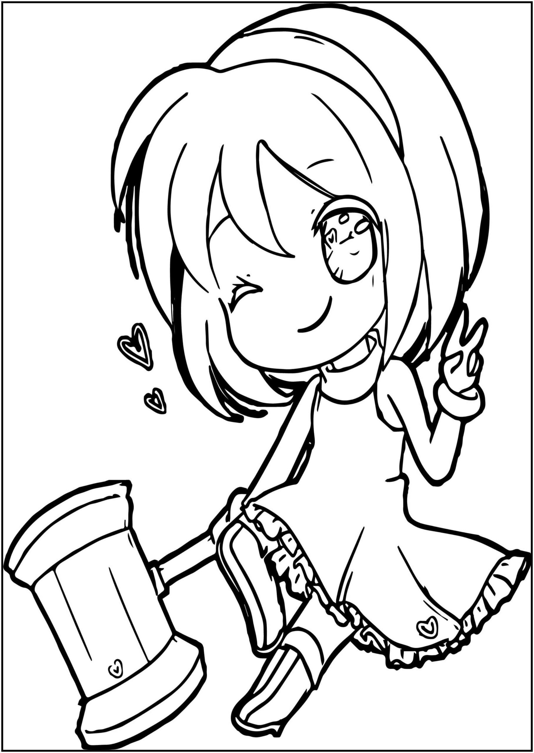 Chibi Coloring Pages 100 Pictures Free Printable