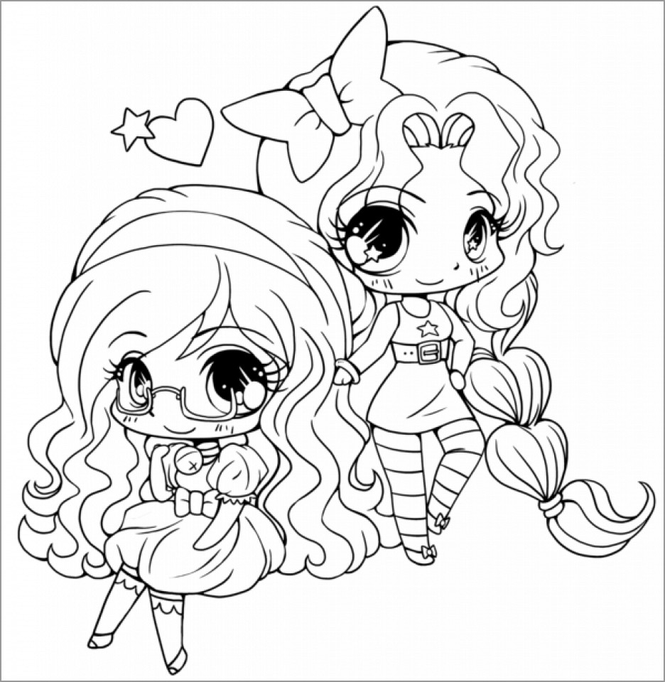 Chibi Coloring Pages ColoringBay