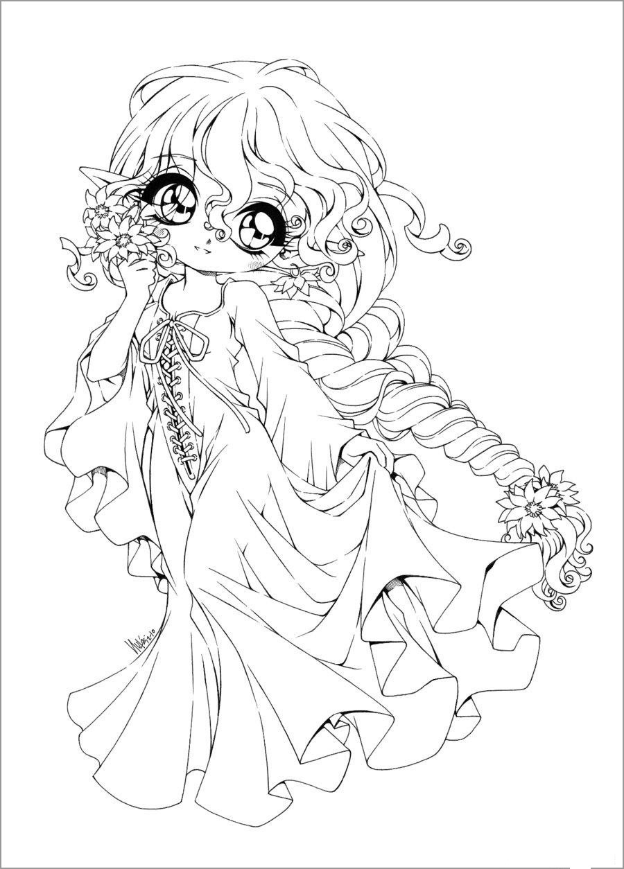Chibi Coloring Pages ColoringBay