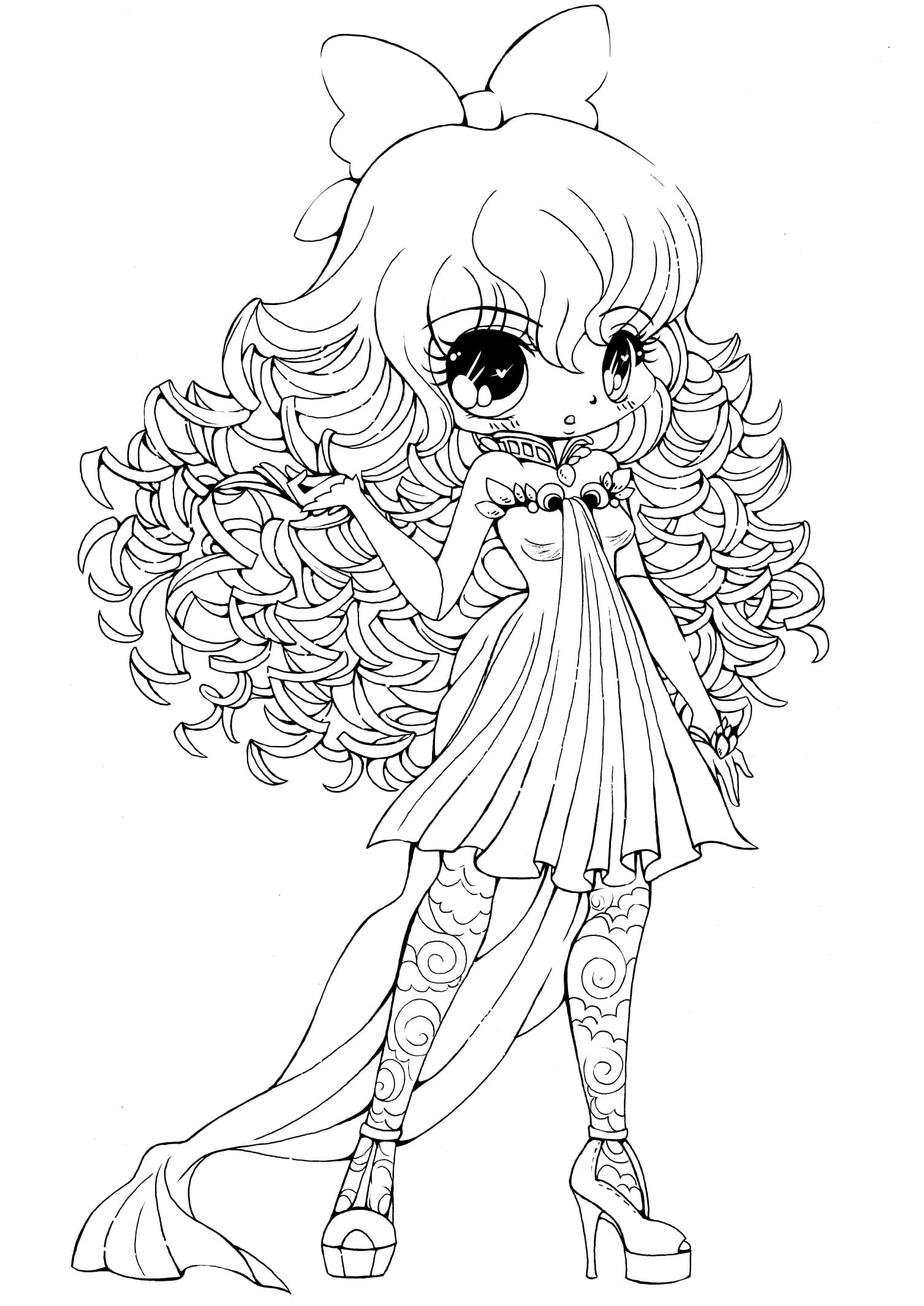 Chibi Girl Coloring Pages