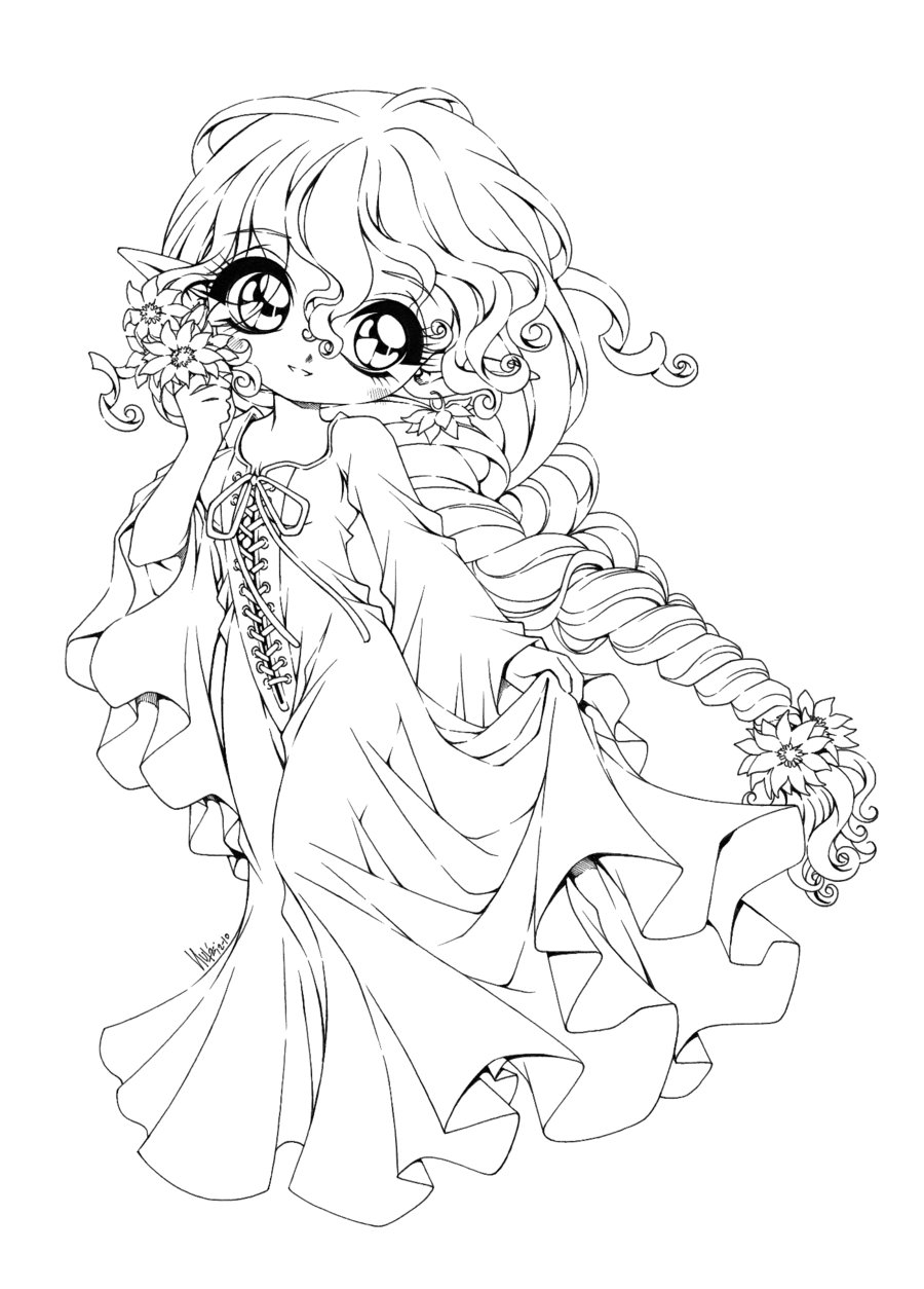 Chibi Coloring Pages To Download And Print For Free