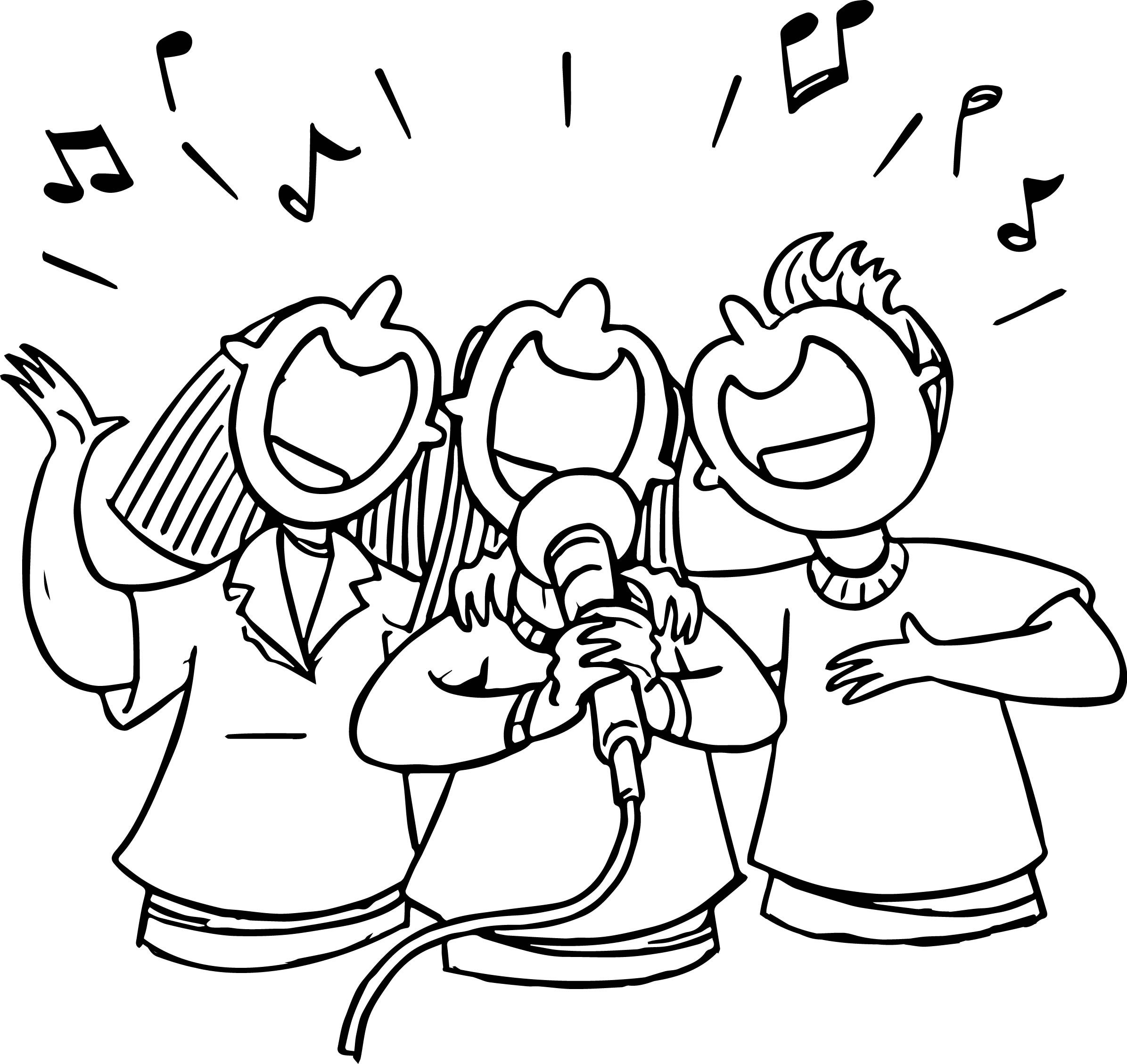 Children Singing Coloring Page At GetColorings Free Printable Colorings Pages To Print And