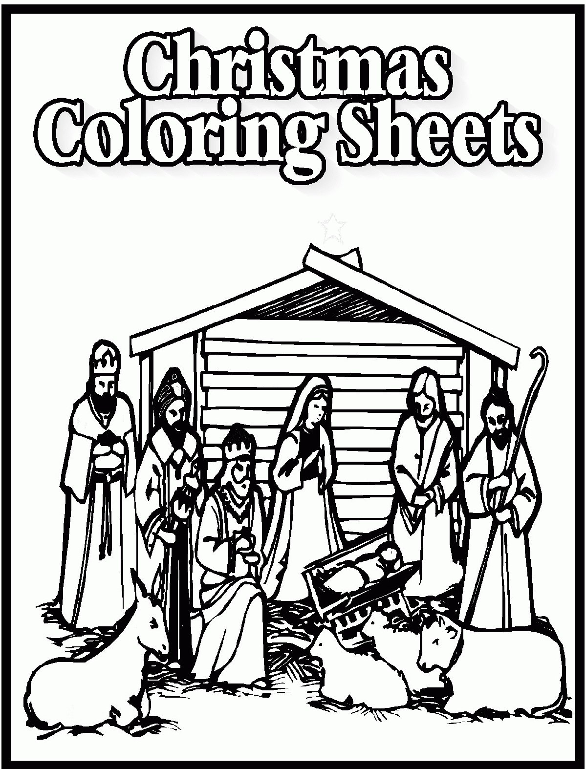 Christian Christmas Coloring Pages Printable