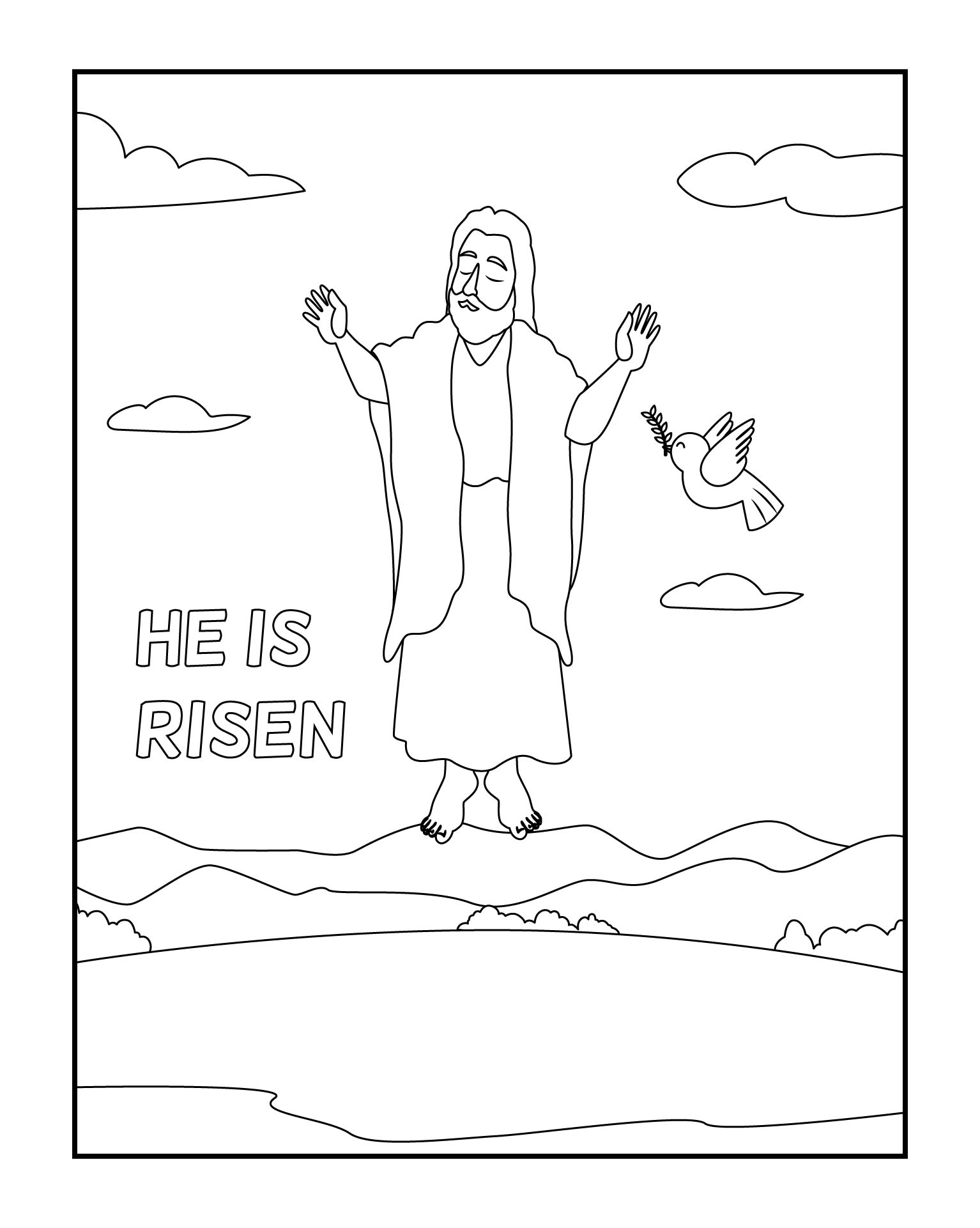 Christian Easter Coloring Pages 10 Free PDF Printables Printablee