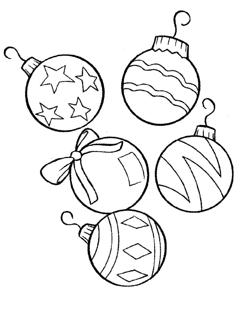 Christmas Ball Coloring Page At GetDrawings Free Download
