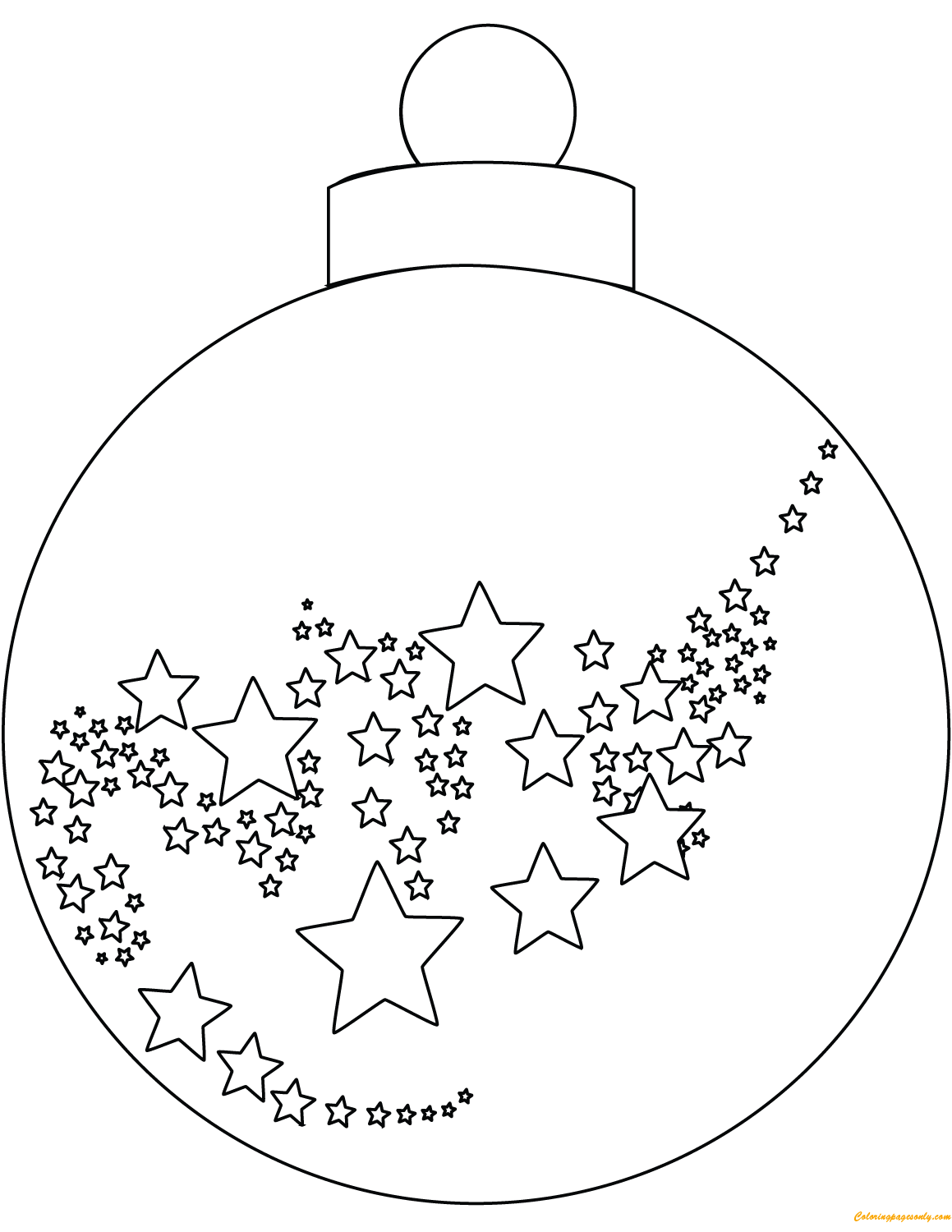 Printable Christmas Balls Coloring Pages