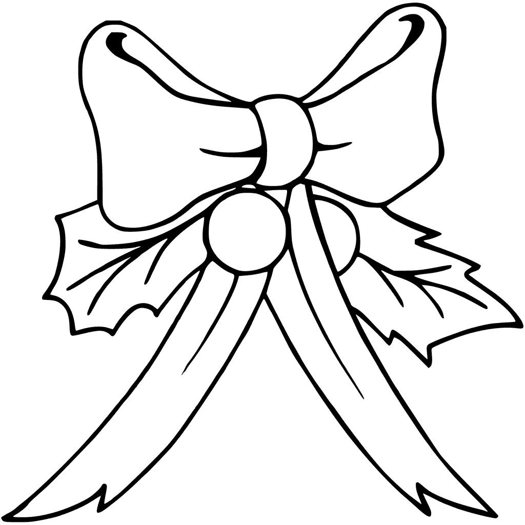 Free Printable Coloring Page Bow