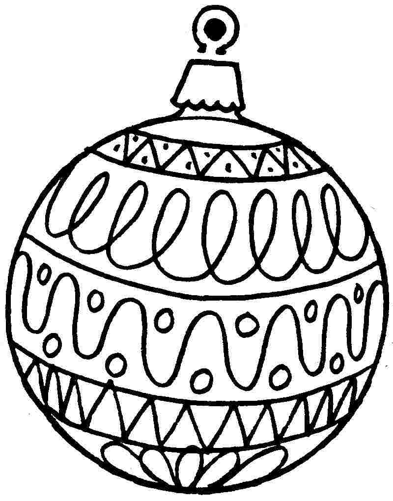Christmas Coloring Balls Coloring Pages