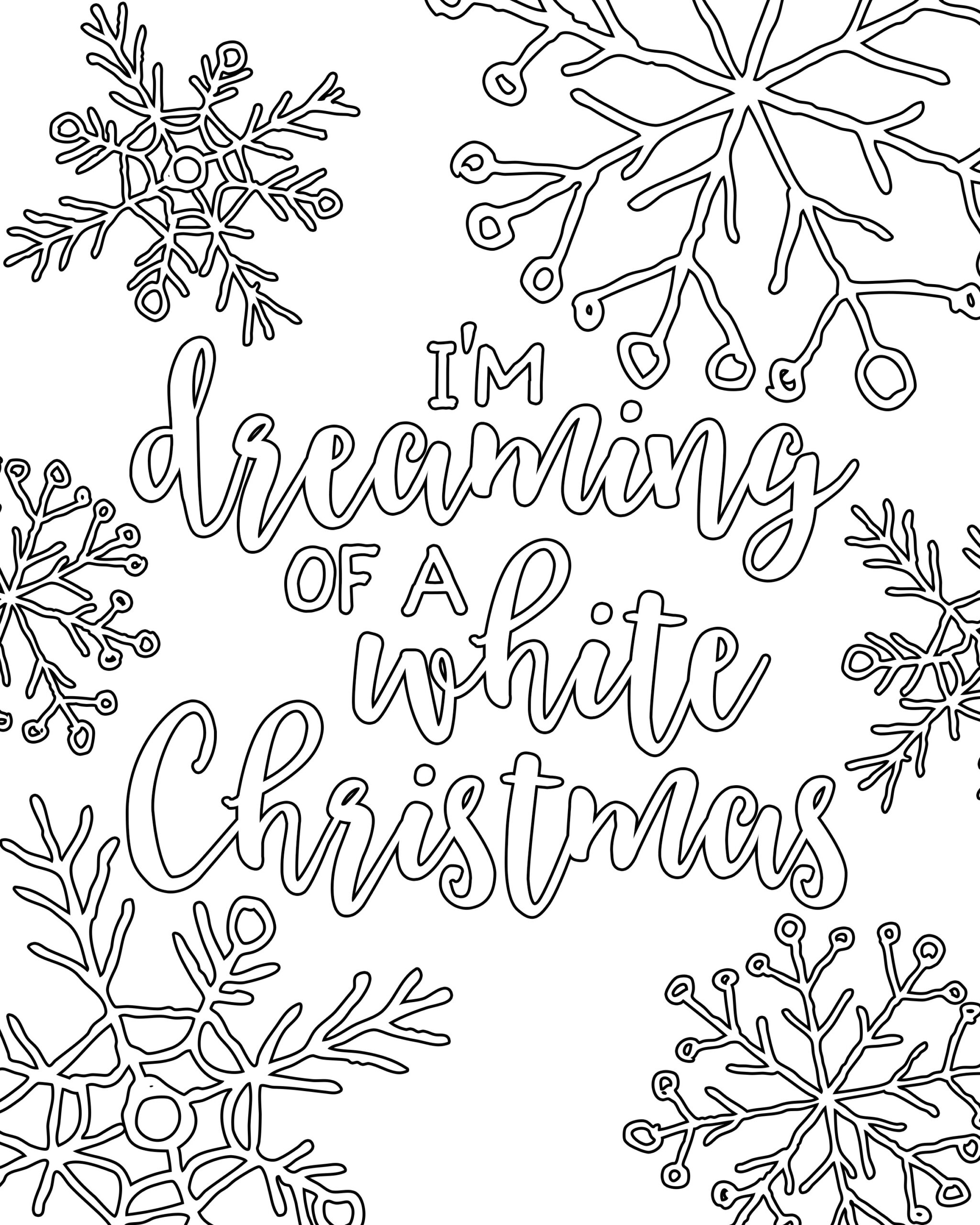 Printable Xmas Coloring Pages