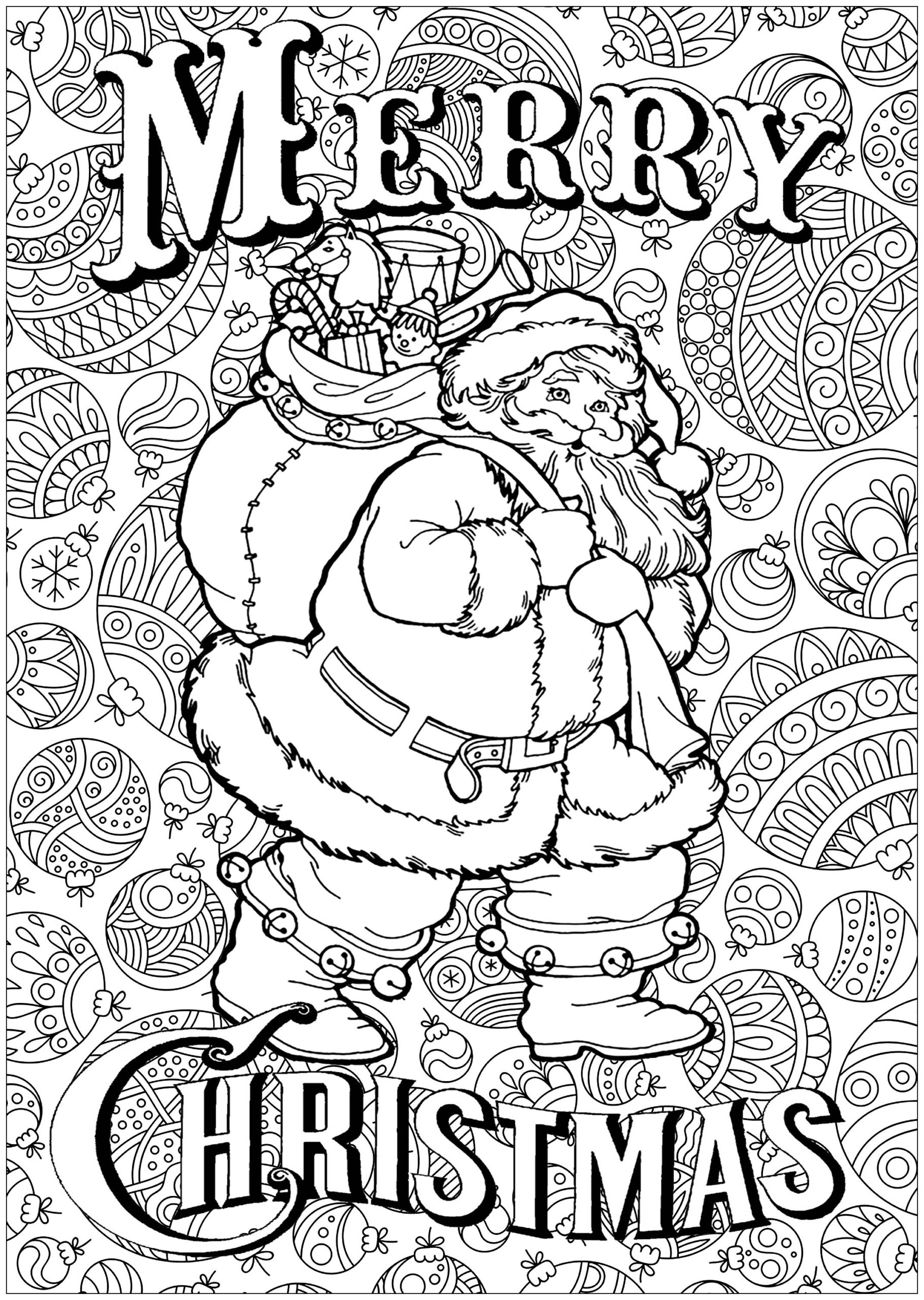Christmas Color Pages Free