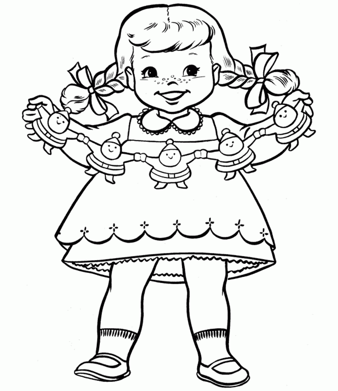 Christmas Coloring Pages For Girls Coloring Home