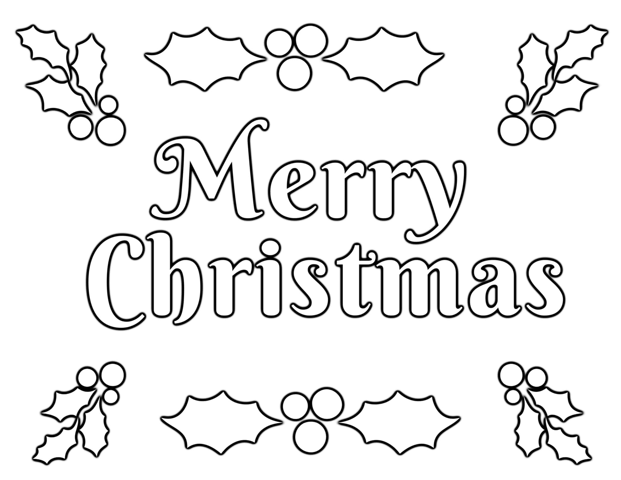 Printable Free Coloring Pages Christmas