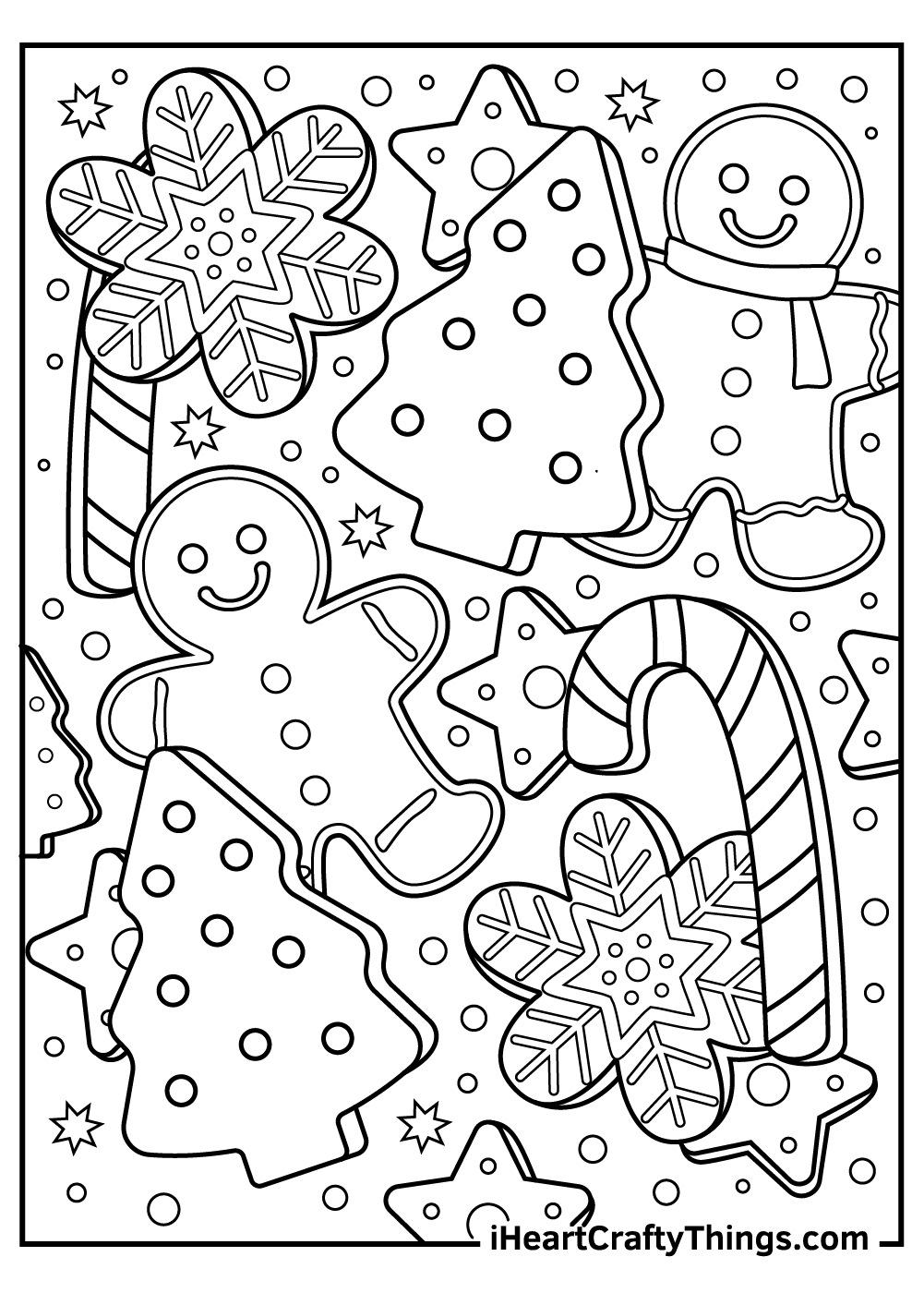 Christmas Coloring Pages For Kids Gingerbread Coloring Pages