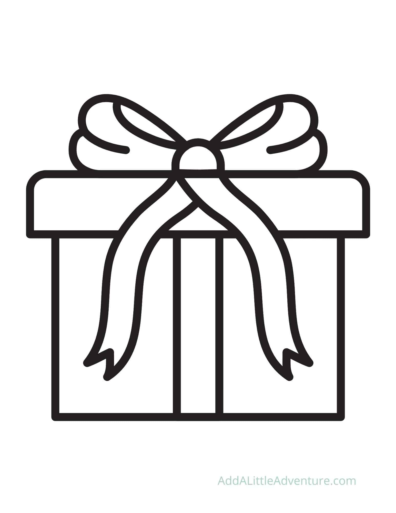 Christmas Present Coloring Pages Printable