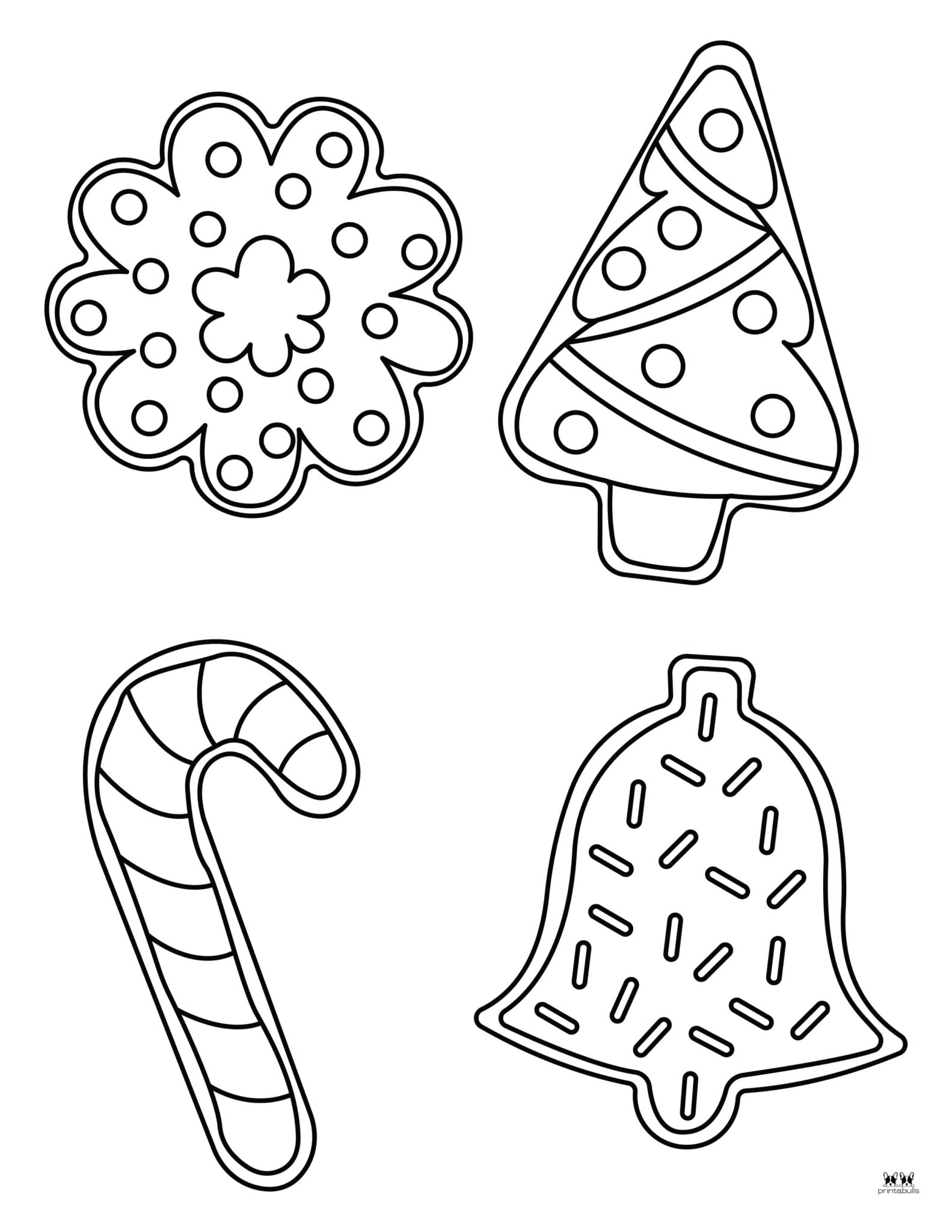 Christmas Cookies Coloring Pages 25 FREE Pages Printabulls
