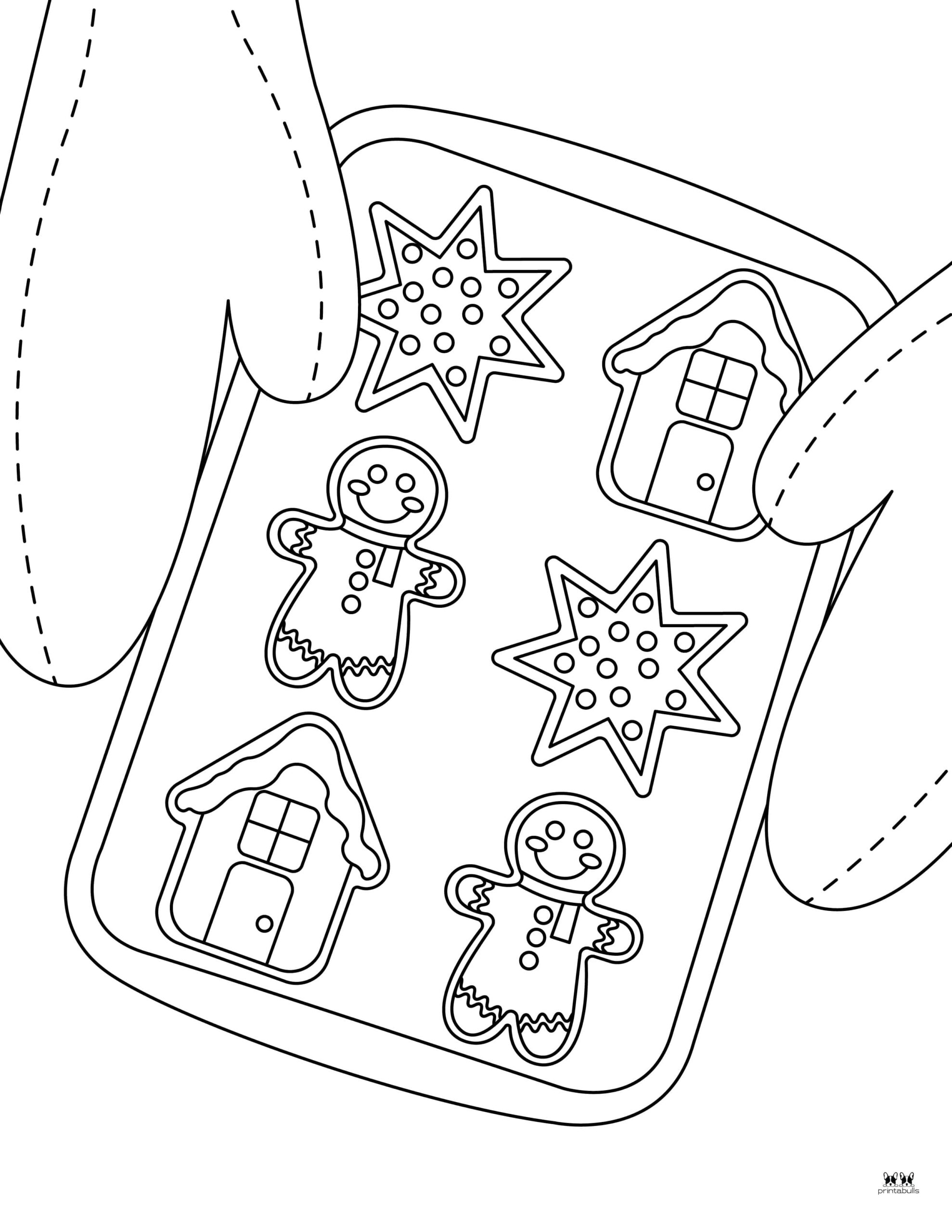 Christmas Cookie Coloring Pages
