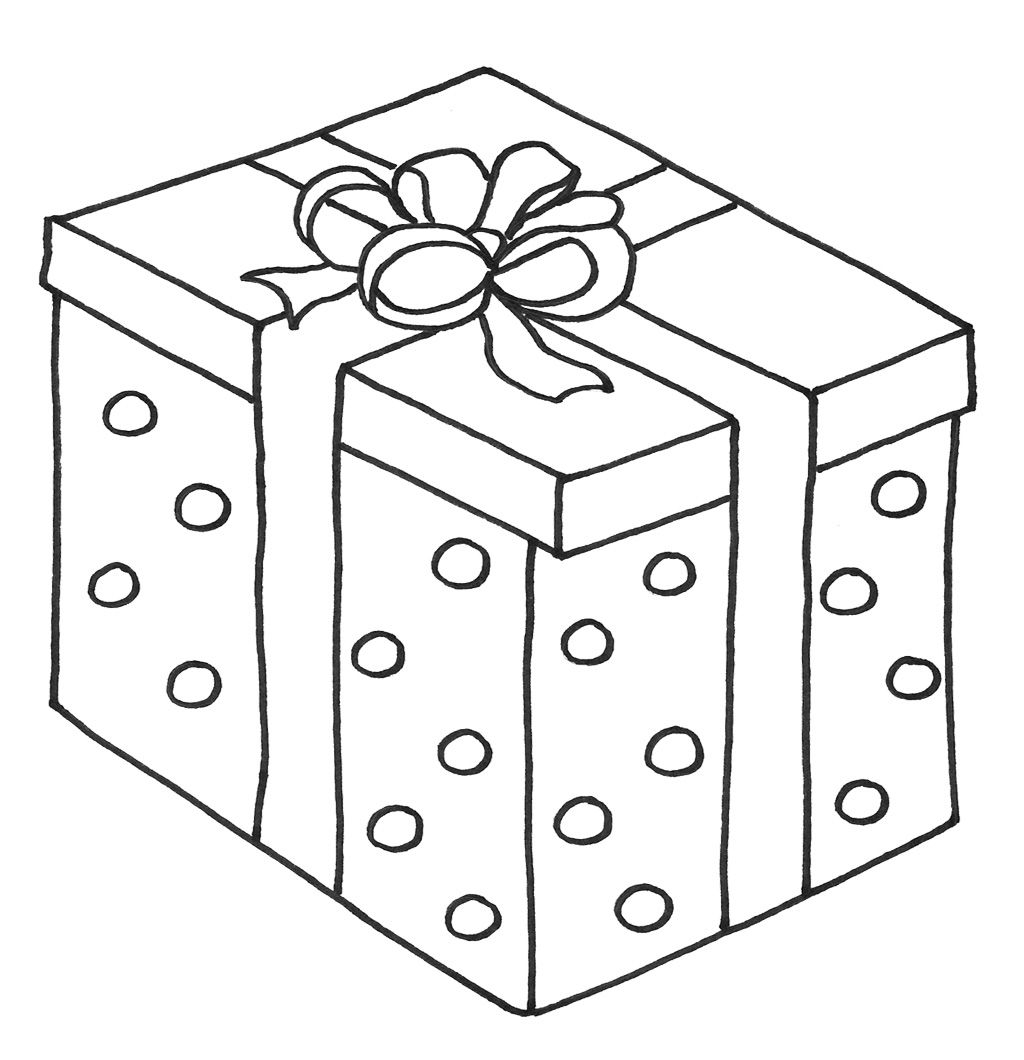 Christmas Gift Box Coloring Page At GetColorings Free Printable Colorings Pages To Print