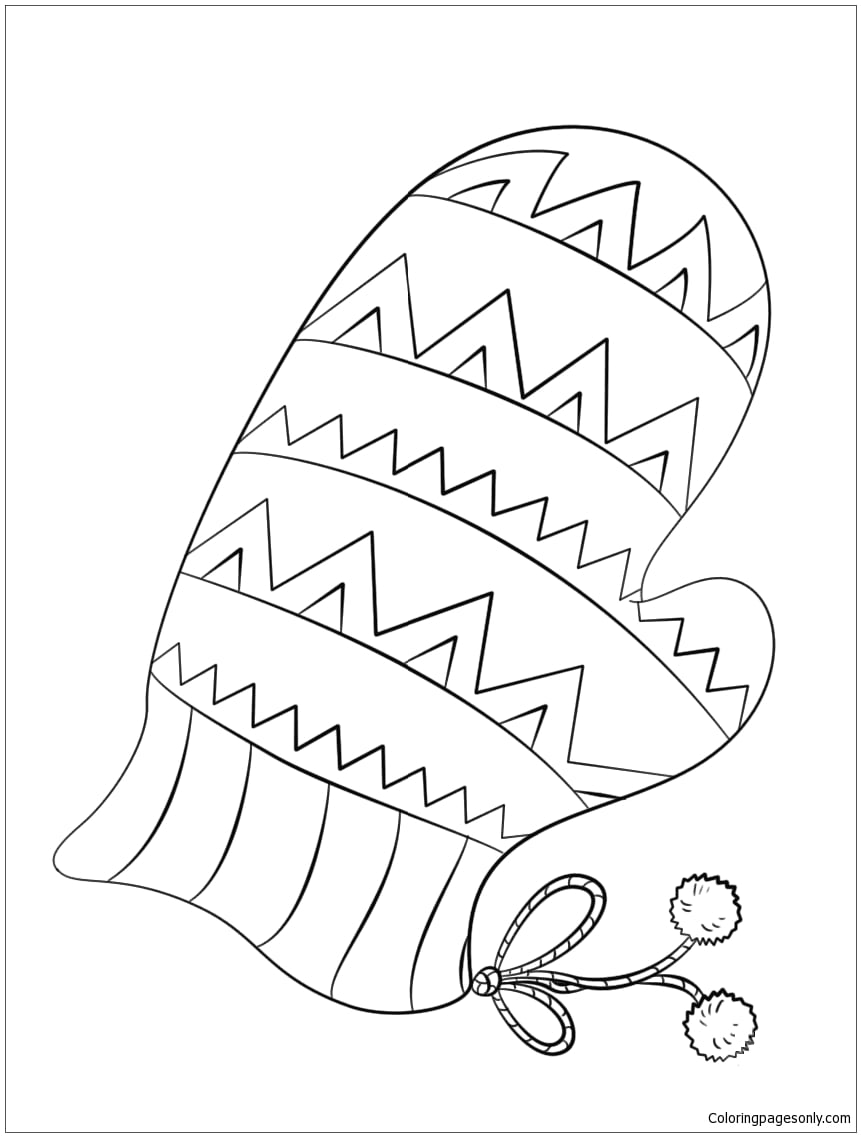 Mittens Coloring Pages