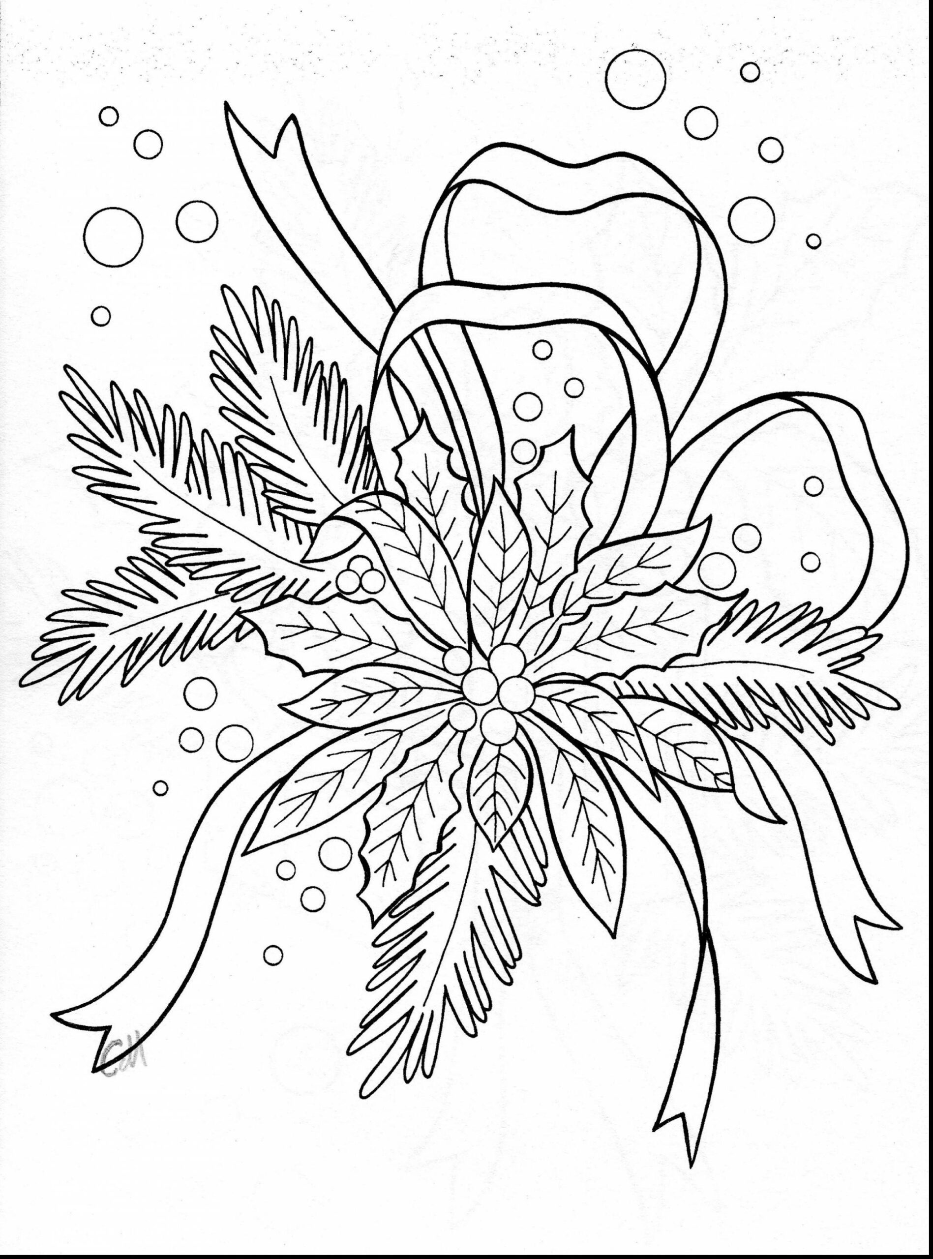 Poinsettia Coloring Pages