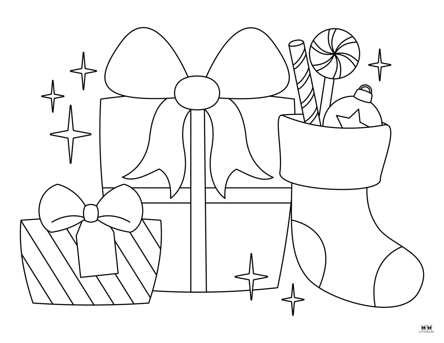Christmas Present Coloring Pages 25 FREE Pages Printabulls