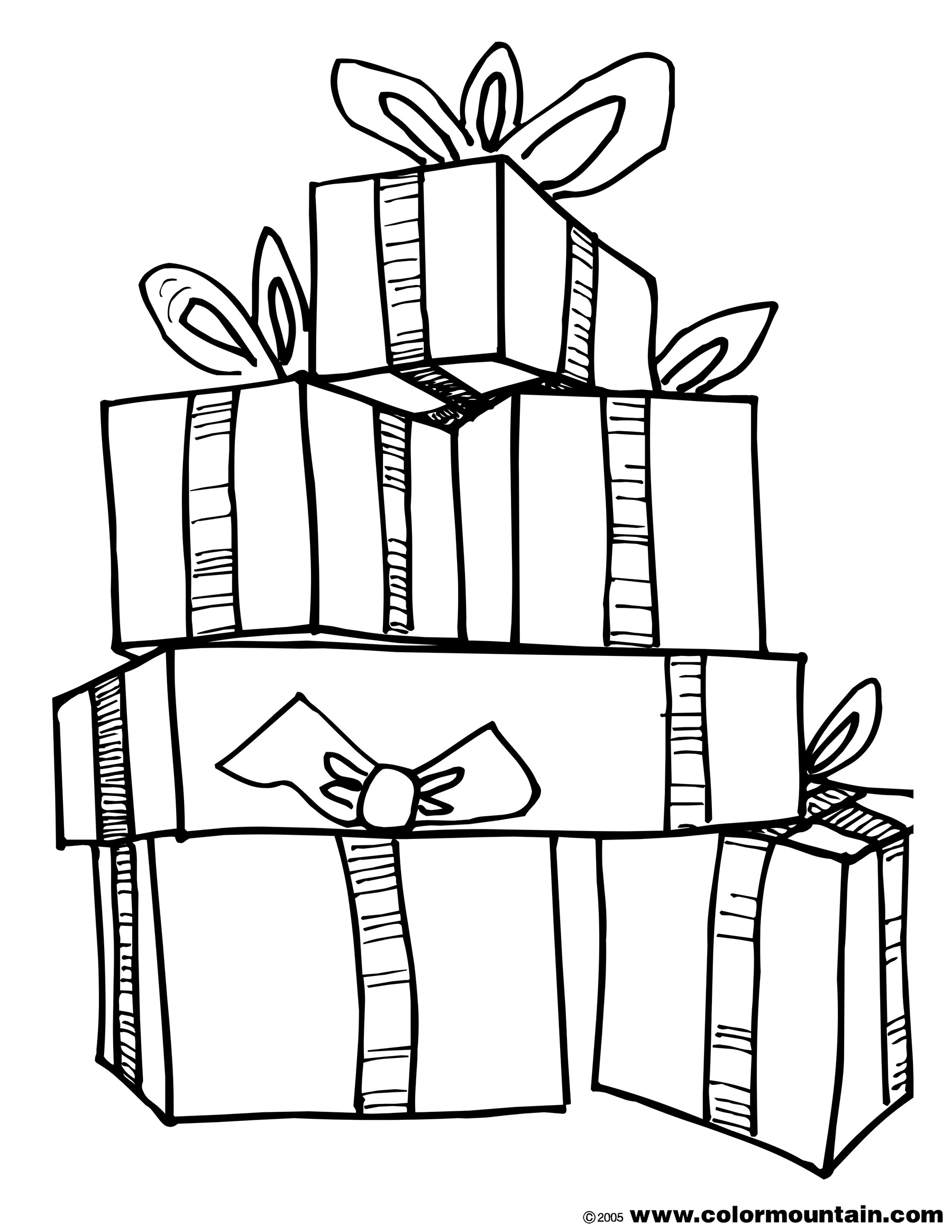 Present Coloring Page