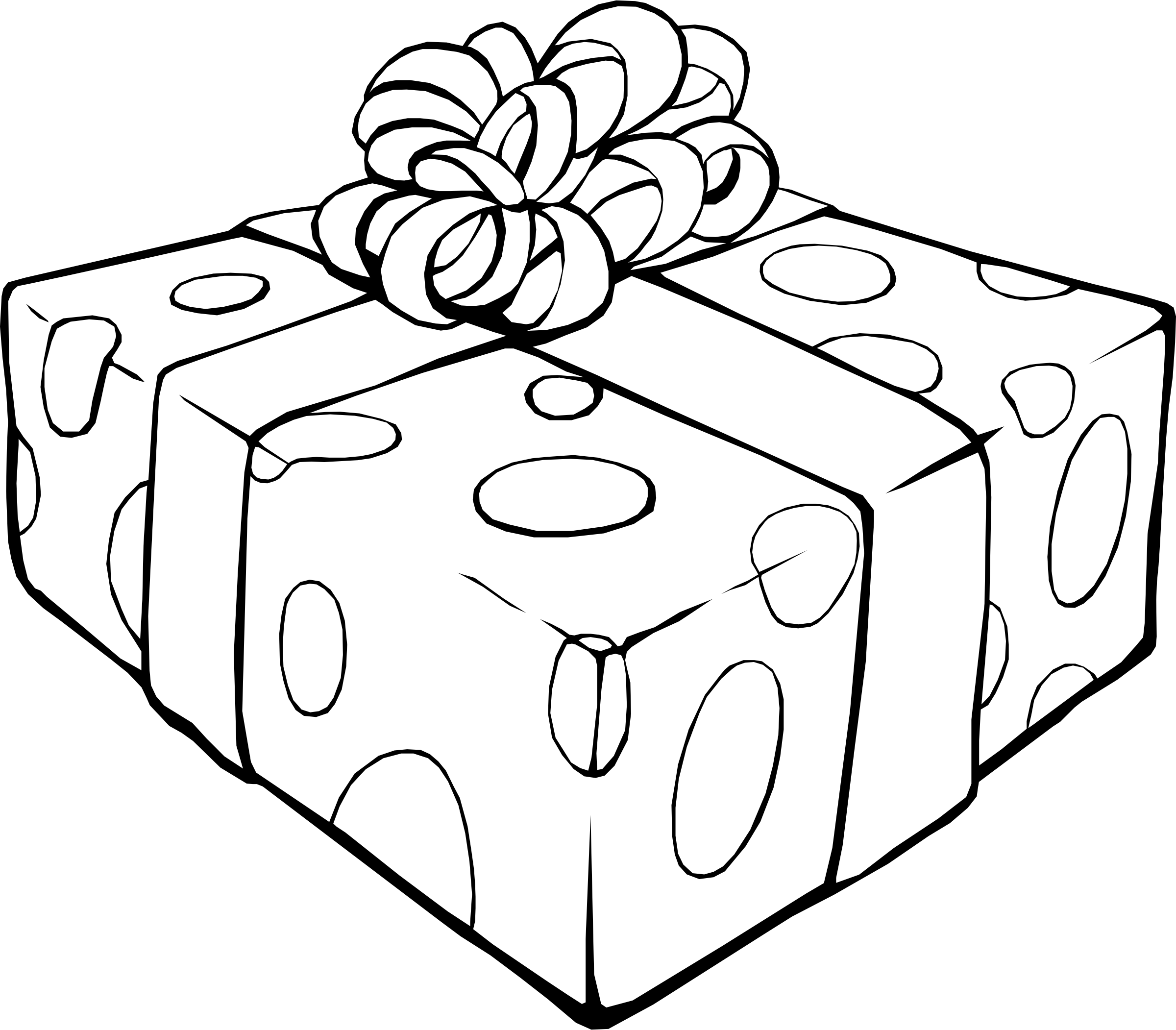 Christmas Present Coloring Pages For Kids At GetDrawings Free Download