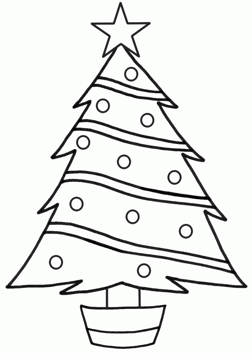 Christmas Tree Coloring Pages Online Coloring Home