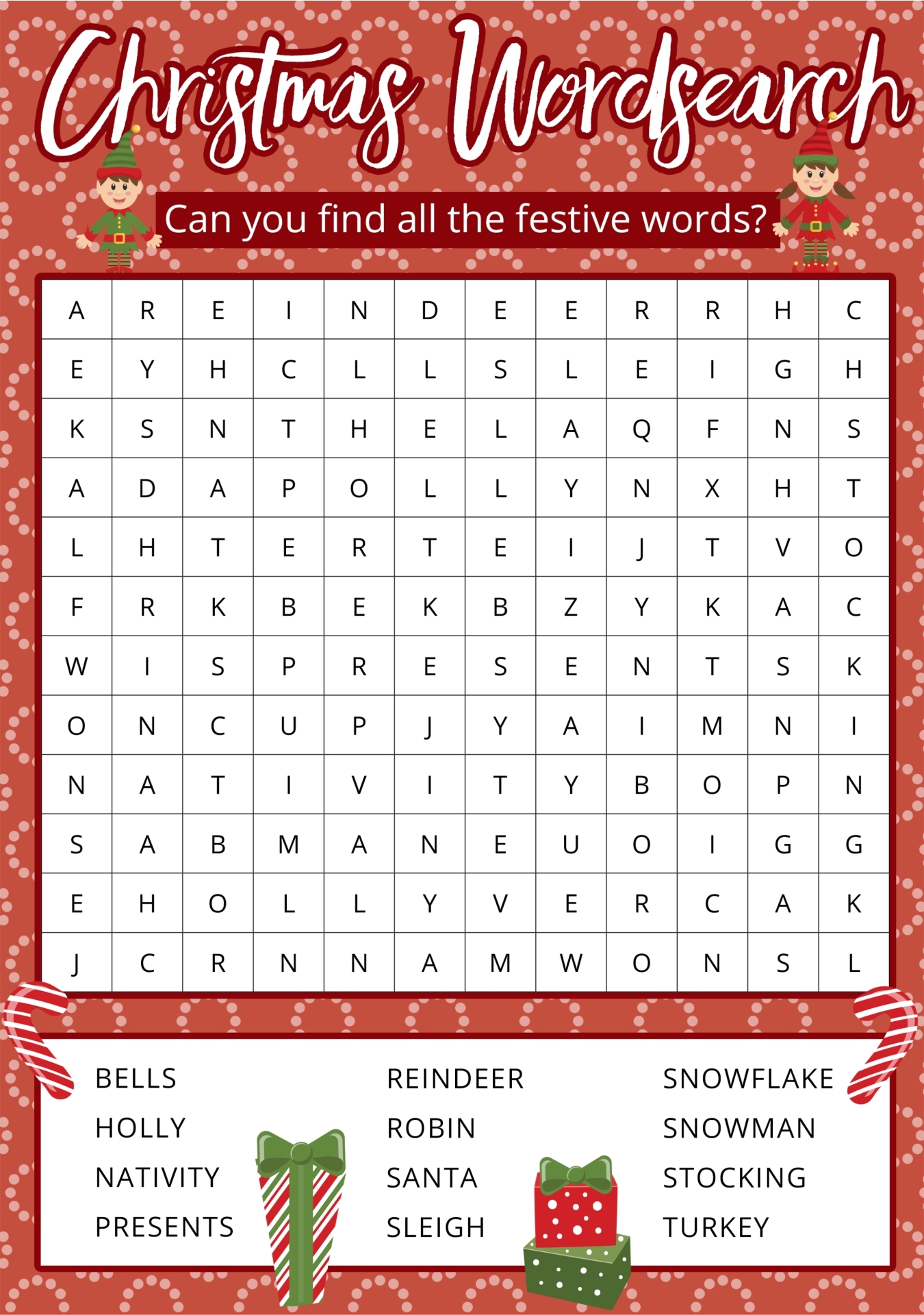 Christmas Word Search Free Printable For Kids Or Adults Word Search Knight Features Content