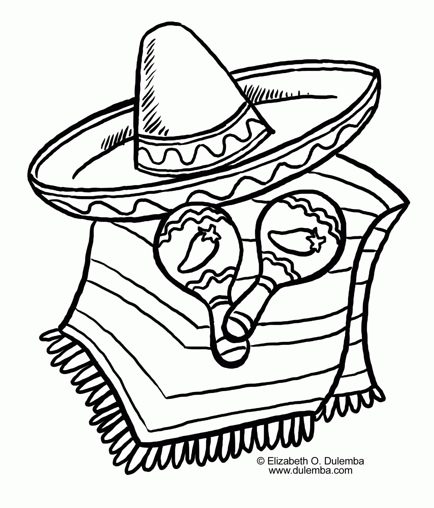 Cinco De Mayo Coloring Pages Printable Coloring Home