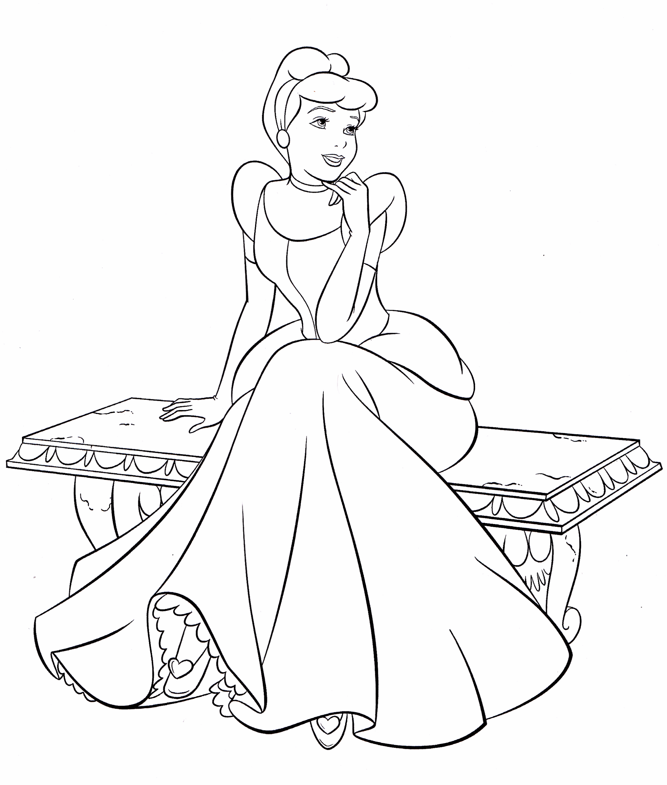 Cinderella Coloring Pages Lopigenie