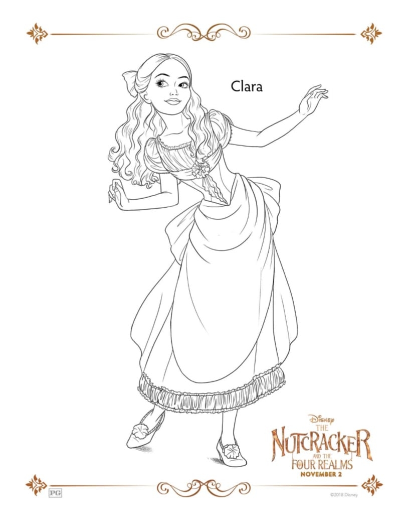 Clara Coloring Page From Disney S Nutcracker Mama Likes This