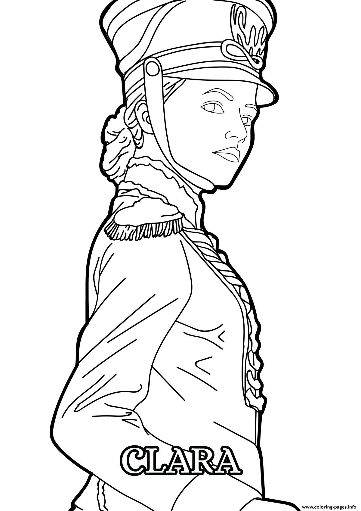 Clara Disney The Nutcracker Coloring Page Printable