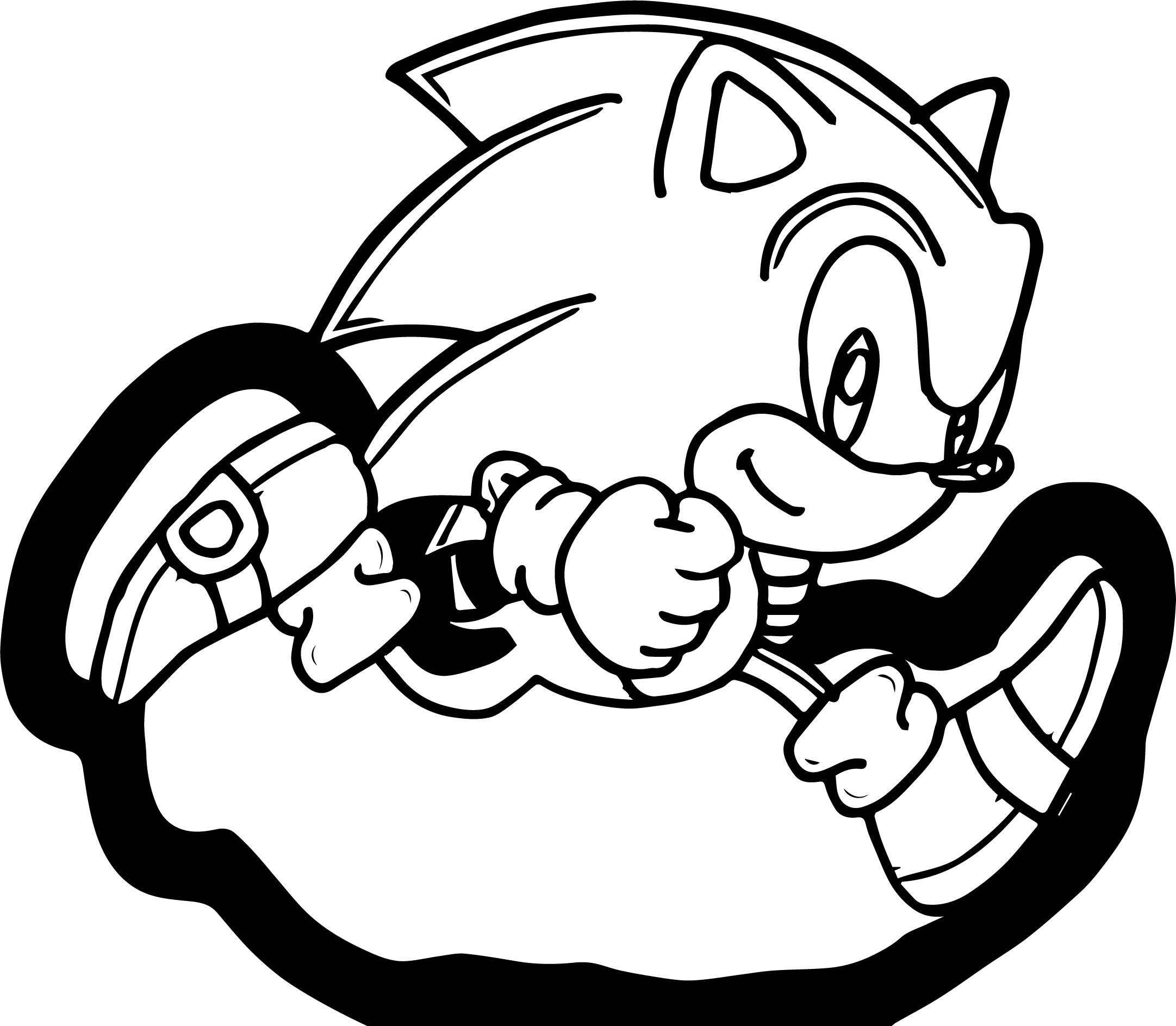 Classic Sonic Coloring Pages